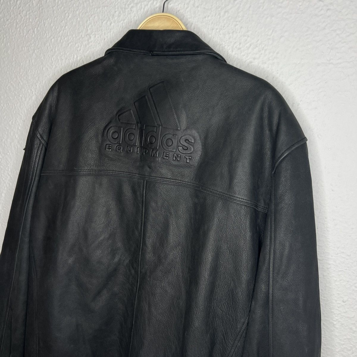 Adidas Adidas Equipment Lather Jacket EQT 90s 80s Vintage size L Size US L / EU 52-54 / 3 - 2 Thumbnail