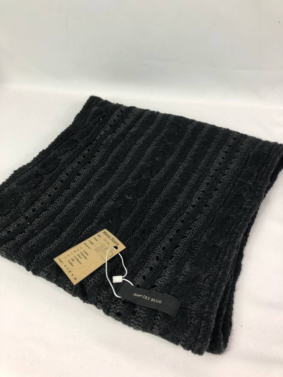 Ships Jet Blue Ships Jet Blue Scarf Muffler Neckwear M131 Size ONE SIZE - 2 Thumbnail