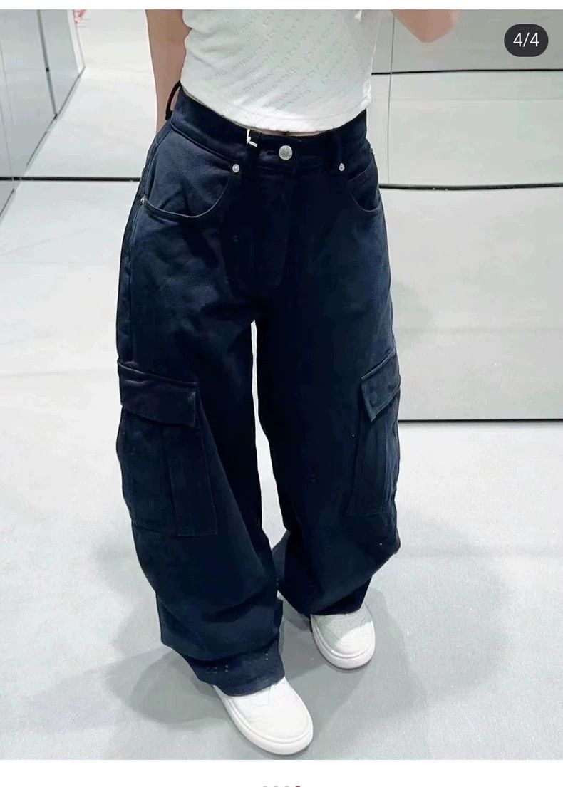 Alexander Wang Alexander Wang Black Wide-Leg Jeans Size 23" - 1 Thumbnail