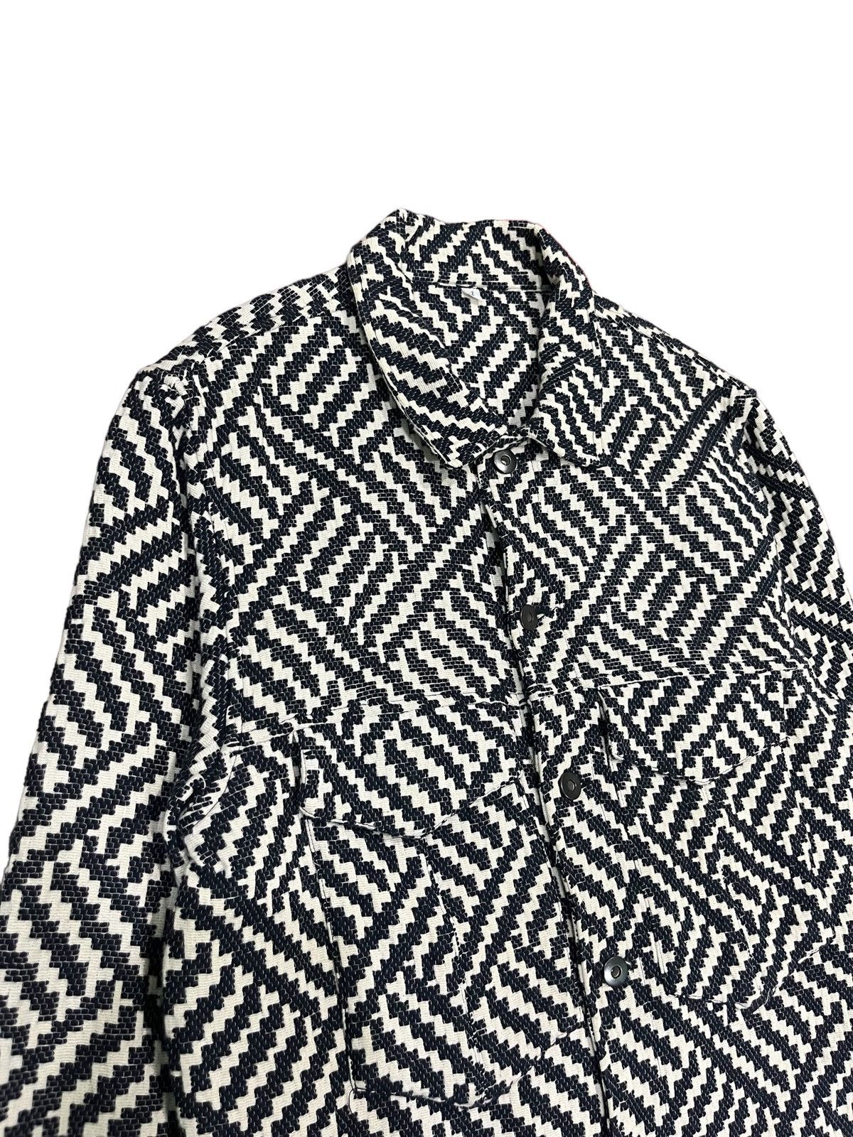 Japanese Brand Japanese Brand Double Pocket Zig Zag Pattern Crochet Jacket Size US M / EU 48-50 / 2 - 3 Thumbnail