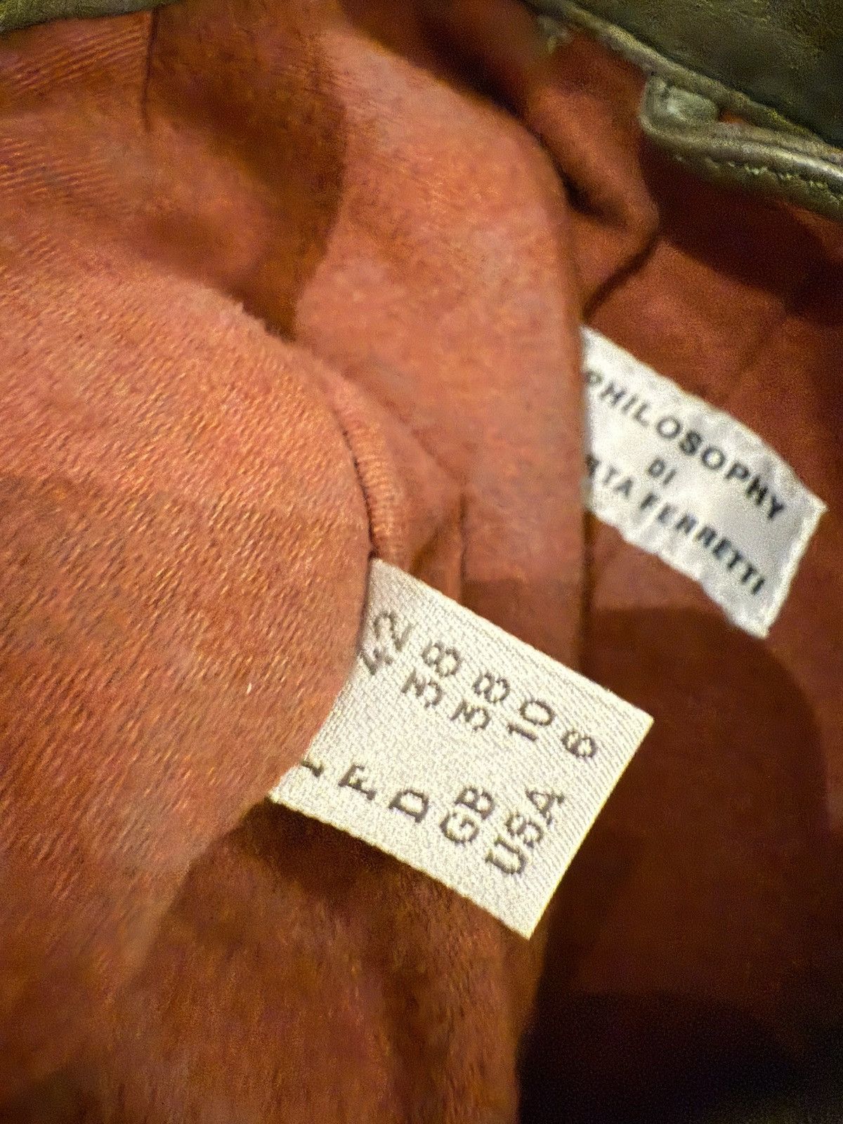 Alberta Ferretti Philosophy DI ALBERTA FERRETTI Vintage Leaher Jacket Archive Size M / US 6-8 / IT 42-44 - 14 Thumbnail