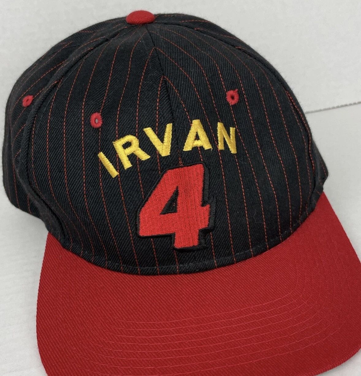 NASCAR Vintage NASCAR Ernie Irvan Kodak Racing Pinstriped Snapback Size ONE SIZE - 6 Thumbnail
