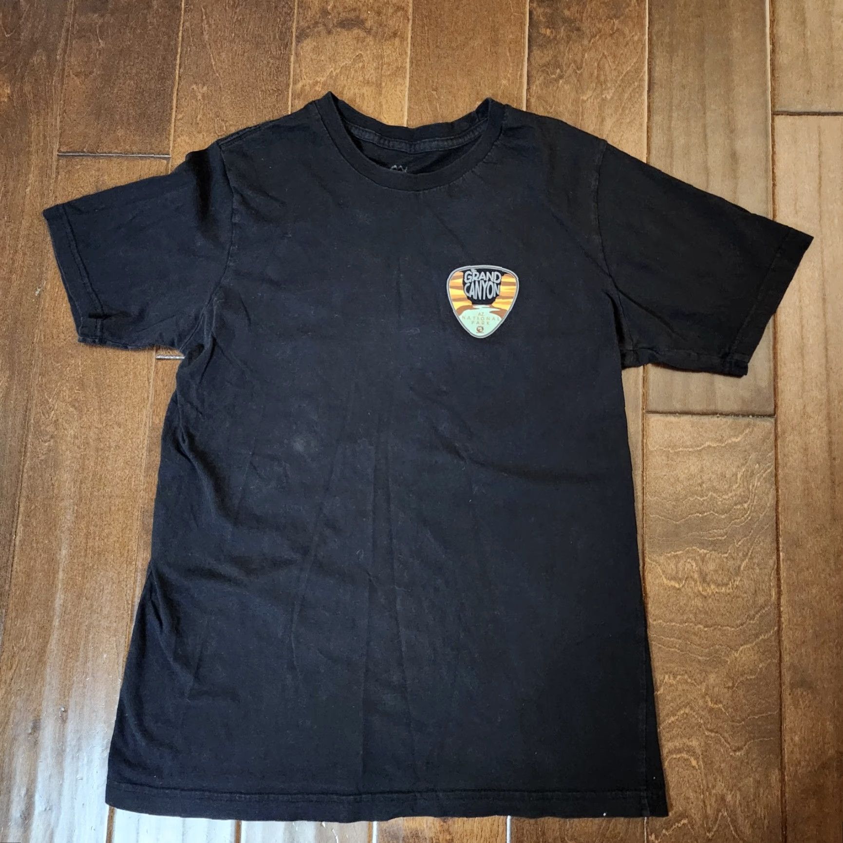 Vintage BLUE TIMBER Grand Canyon Mens T-Shirt L Black Cotton Short Sleeve Graphic Print Cowboy? Size US L / EU 52-54 / 3 - 3 Thumbnail