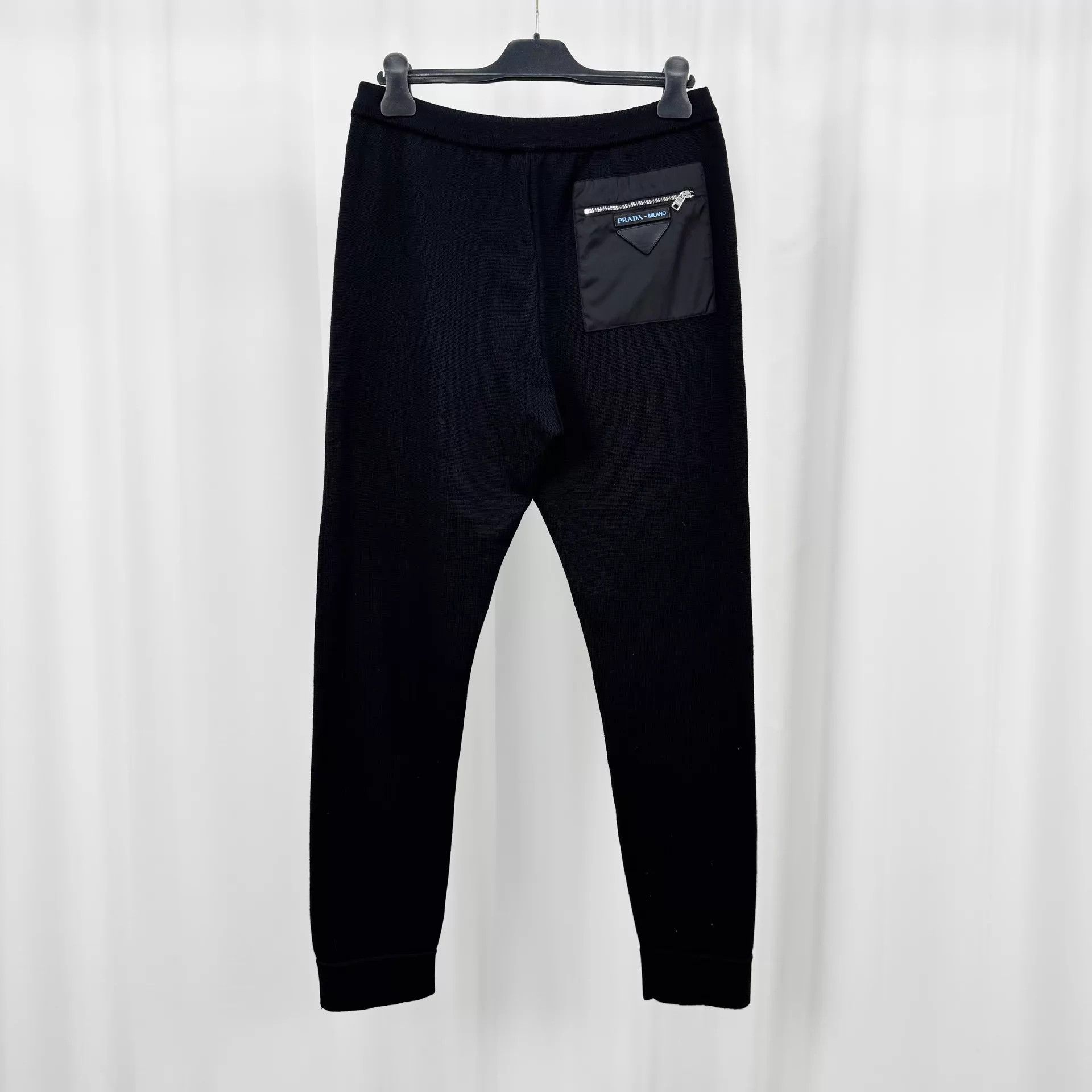 Prada Prada Tri Leather Logo Casual Knit Pants 48 99 New $6900 Size US 32 / EU 48 - 1 Thumbnail