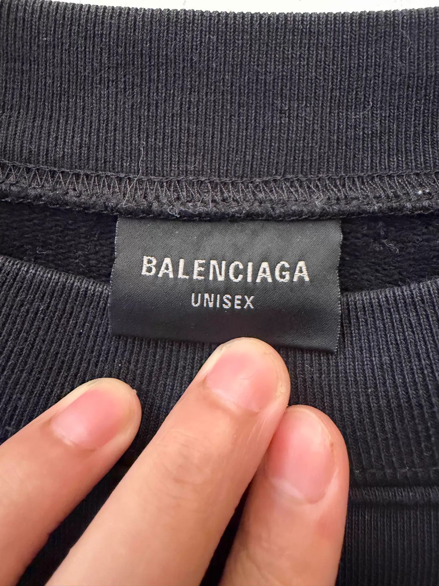 Balenciaga Balenciaga Oversized Logo Crewneck LS Sweatshirt Black XS Size US XS / EU 42 / 0 - 3 Thumbnail