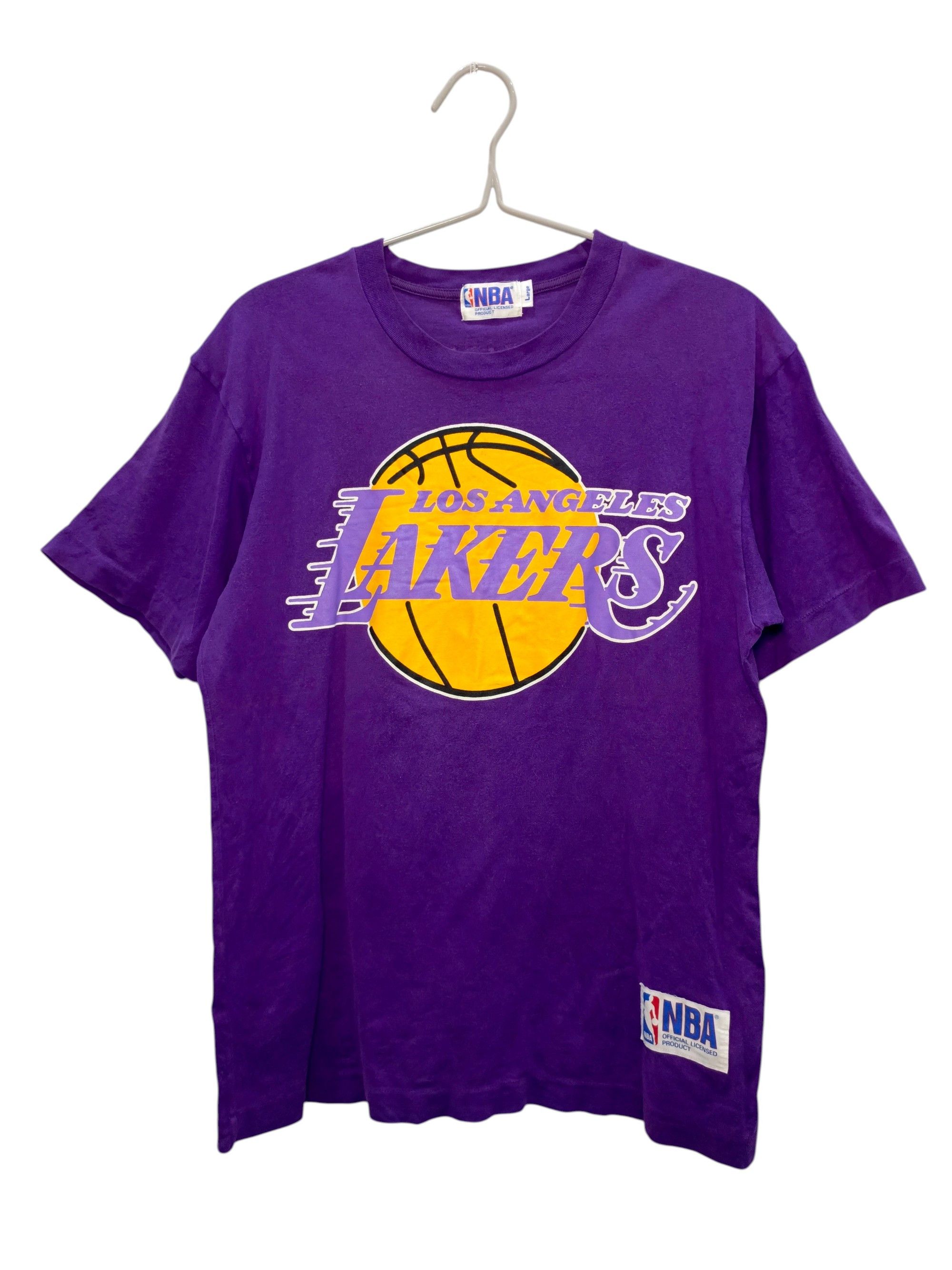 Vintage Vintage 90s NBA LA Lakers Big Logo T-Shirt Size US M / EU 48-50 / 2 - 1 Thumbnail