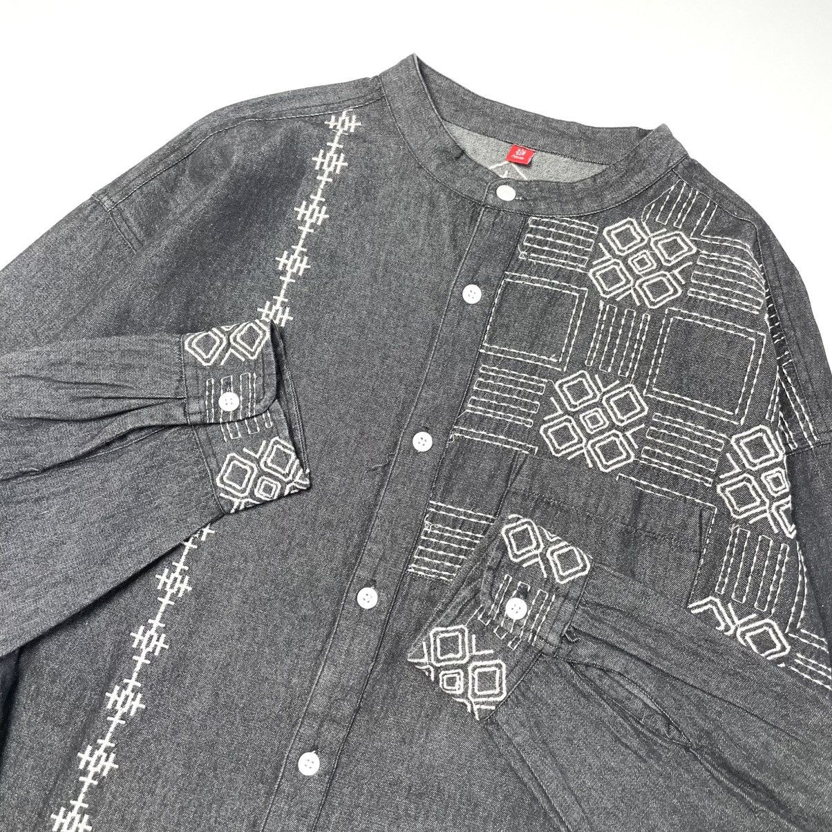 Designer × Japanese Brand Amina Embroidery Round Collar Shirt Kapital Style Size US XL / EU 56 / 4 - 6 Thumbnail