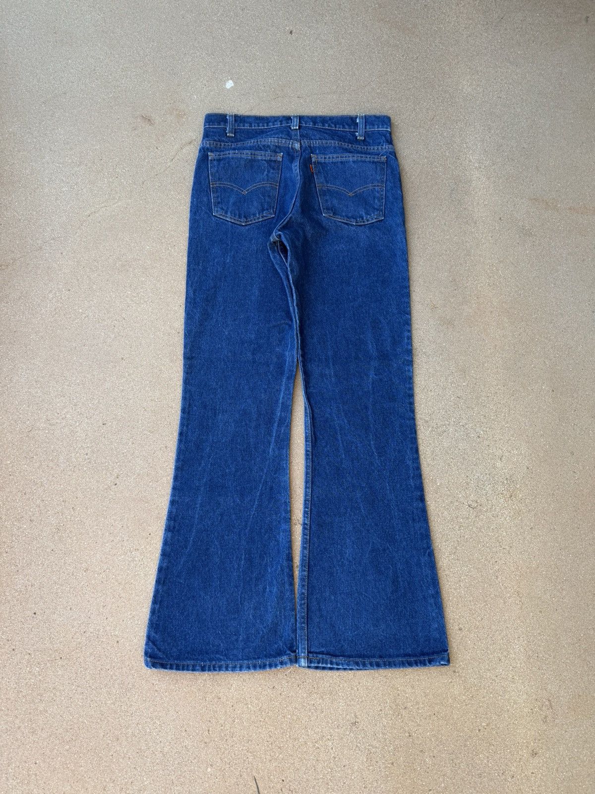 Levi's Vtg 80’s Levi’s 646 Orange Tab Bellbottom Flare Jeans 31x31 Size US 31 - 2 Thumbnail