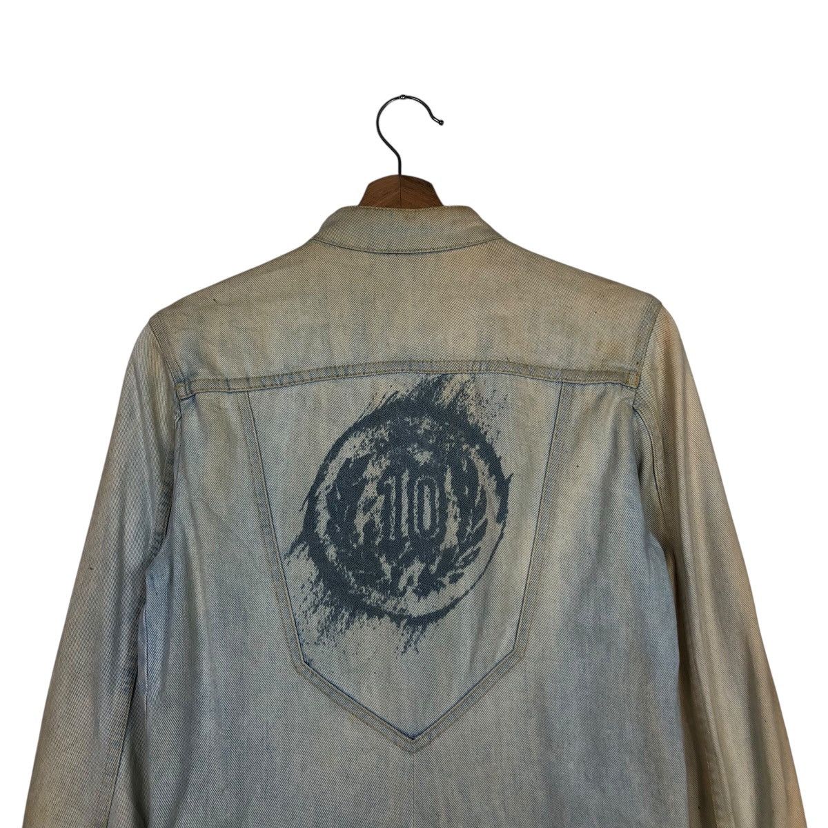 Diesel 📌Cropped Denim Biker Jacket Diesel Acid Wash Design Size US S / EU 44-46 / 1 - 10 Thumbnail