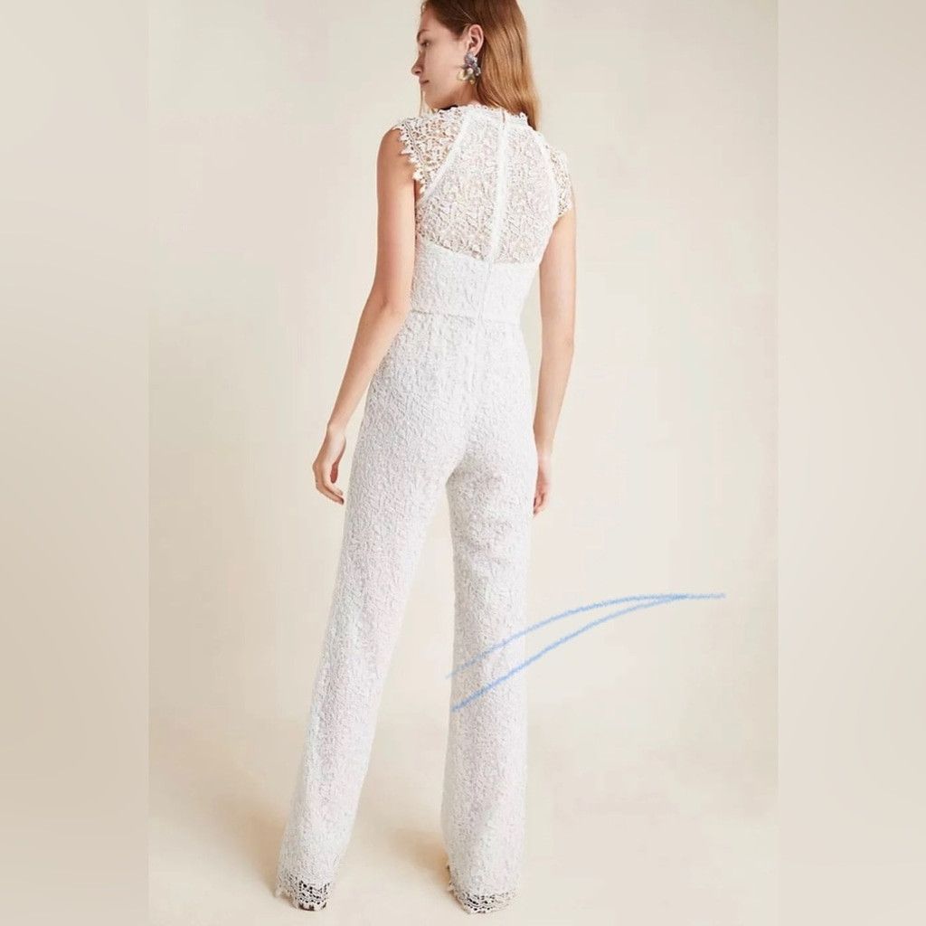 Anthropologie Anthropologie ML Monique Lhuillier VespeJumpsuit Size 4. B22 Size 27" / US 4 / IT 40 - 3 Thumbnail