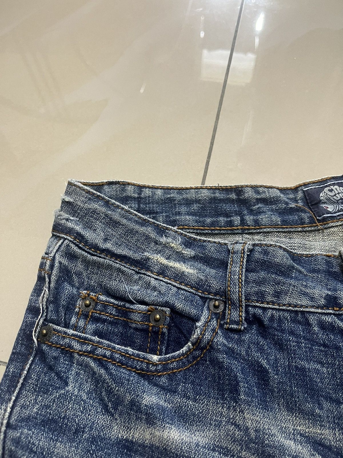 Hysteric Glamour Flare Jeans chouette distressed thunder denim low rise Size US 32 / EU 48 - 9 Thumbnail