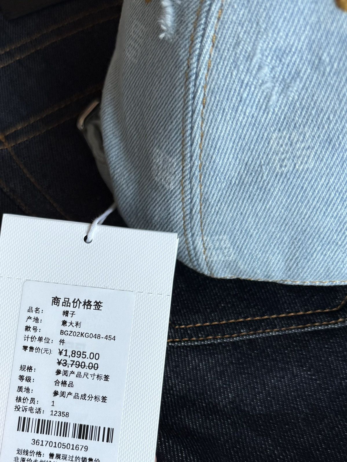 Givenchy Brand New Givenchy Light Blue Denim Hat Size ONE SIZE - 7 Thumbnail