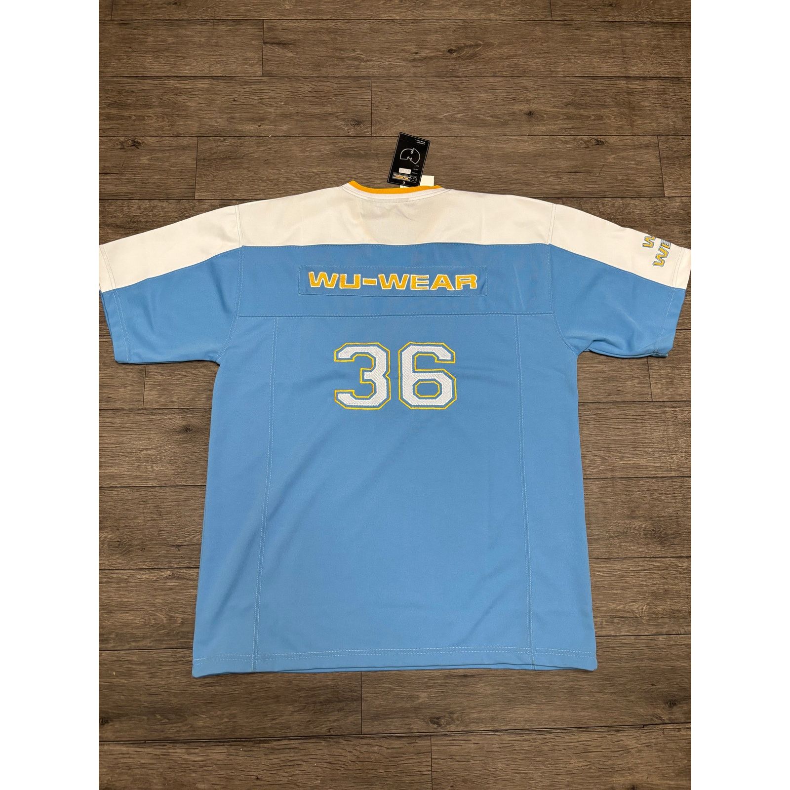 Vintage × Wu-Tang Clan Vintage Wu Wear Football Jersey #36 Chambers Sz XL Blue Size US XL / EU 56 / 4 - 8 Thumbnail