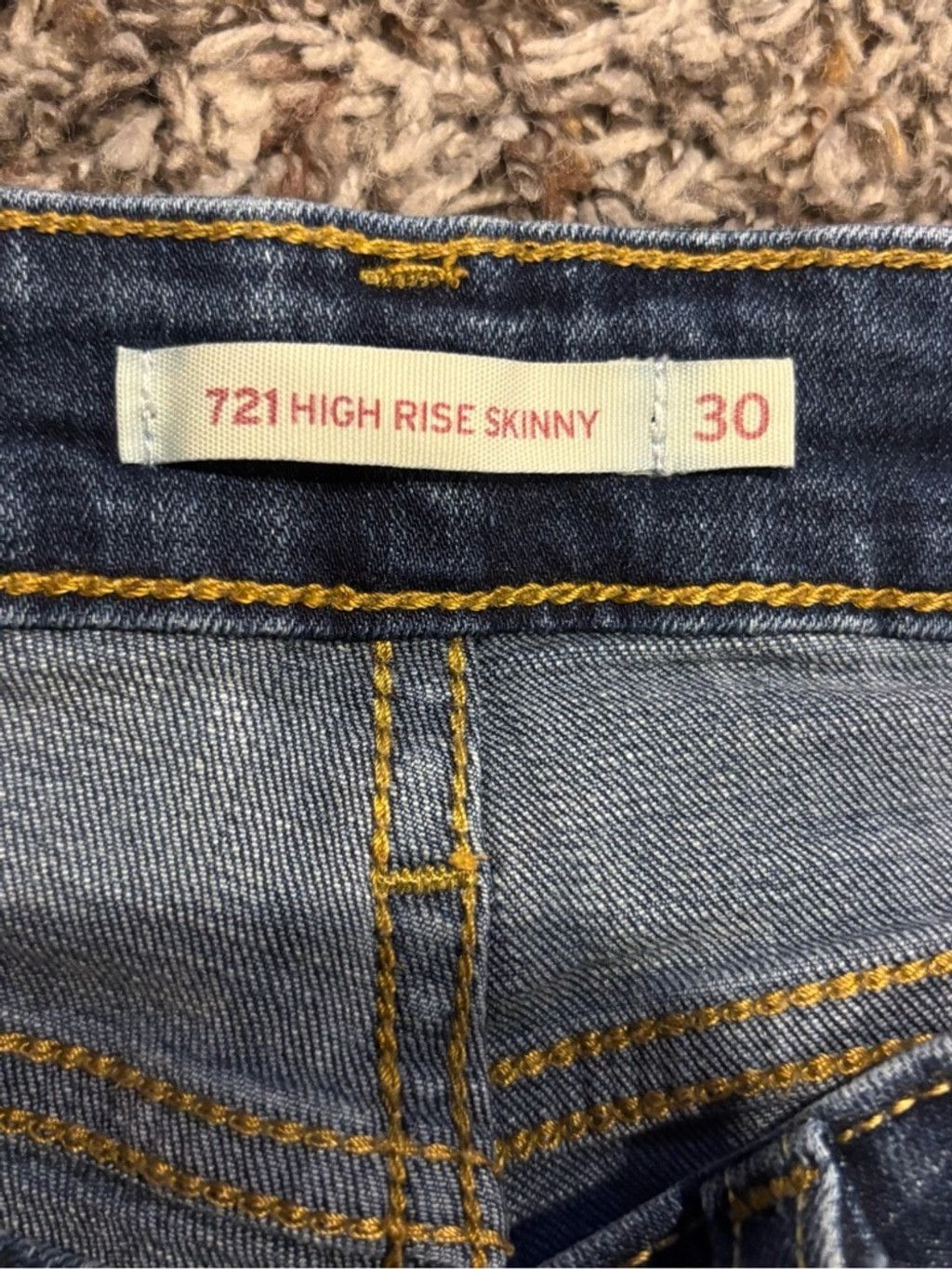 Levi's Levi's Women's 721 High Rise Skinny Jeans Size 30" / US 8 / IT 44 - 3 Thumbnail