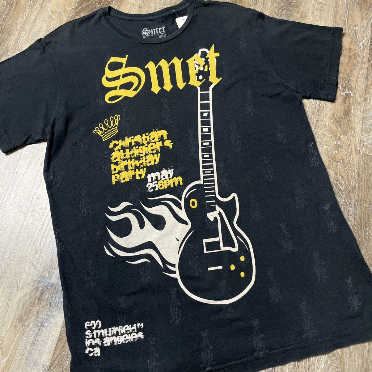 Christian Audigier × Ed Hardy Christian Audigier Birthday Smet Tee Shirt Mens Large Y2K Size US L / EU 52-54 / 3 - 3 Thumbnail