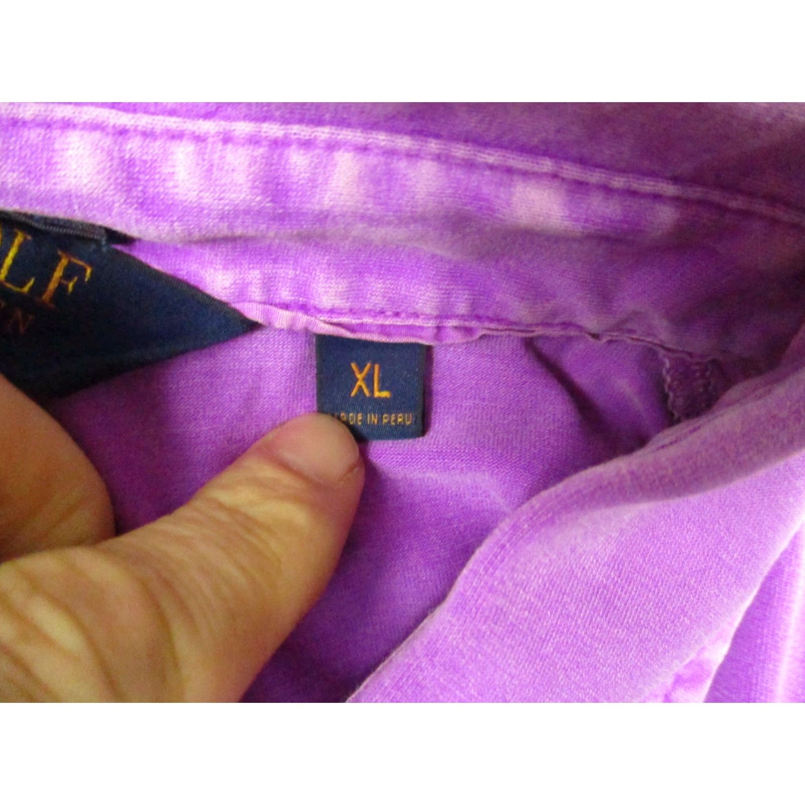 Polo Ralph Lauren Polo Ralph Lauren Shirt Polo Golf Mens XL Purple Vintage Lisle Pima 2015 US Open Size US XL / EU 56 / 4 - 7 Thumbnail