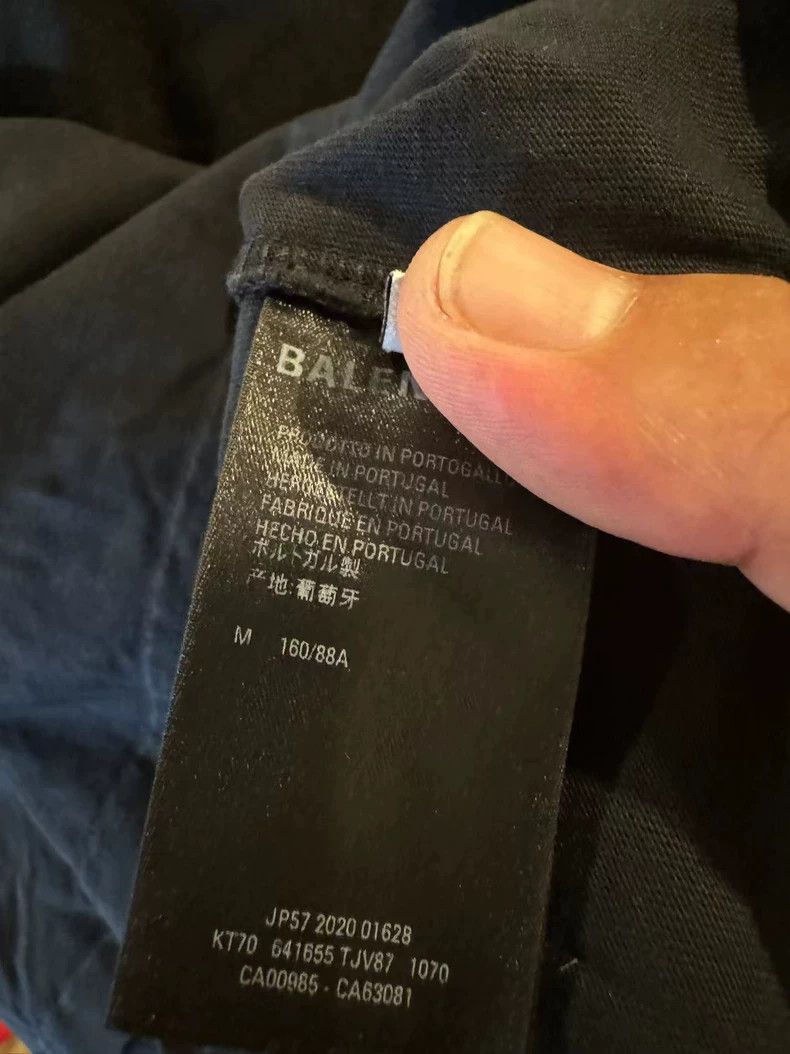 Balenciaga Balenciaga Black logo printed short sleeves Size US M / EU 48-50 / 2 - 5 Thumbnail