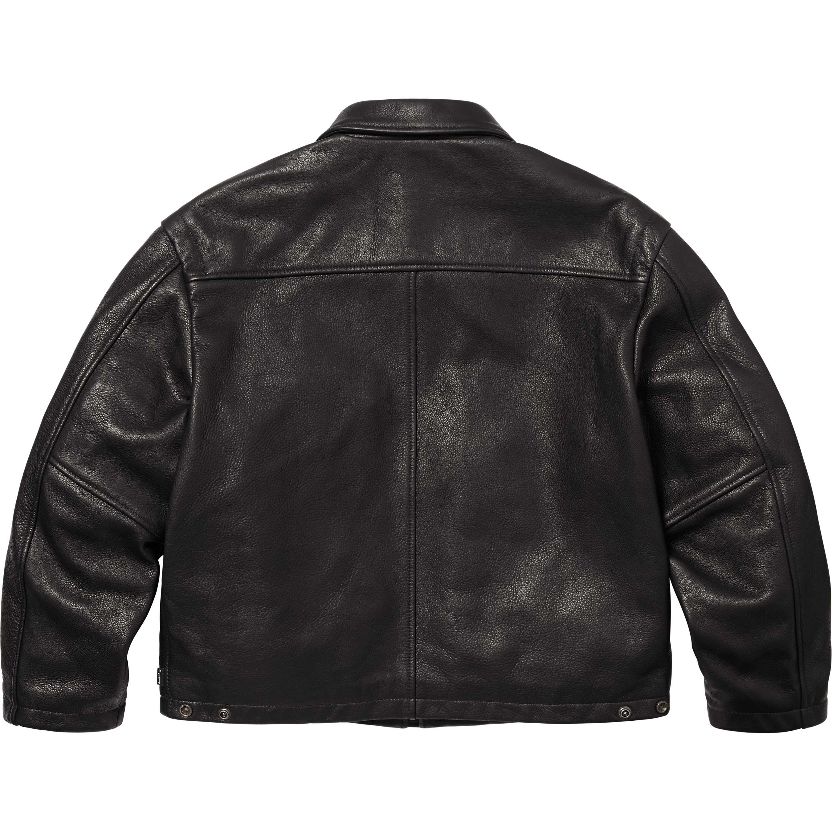 Schott × Supreme Supreme Schott Leather Clip Jacket Size US L / EU 52-54 / 3 - 3 Thumbnail
