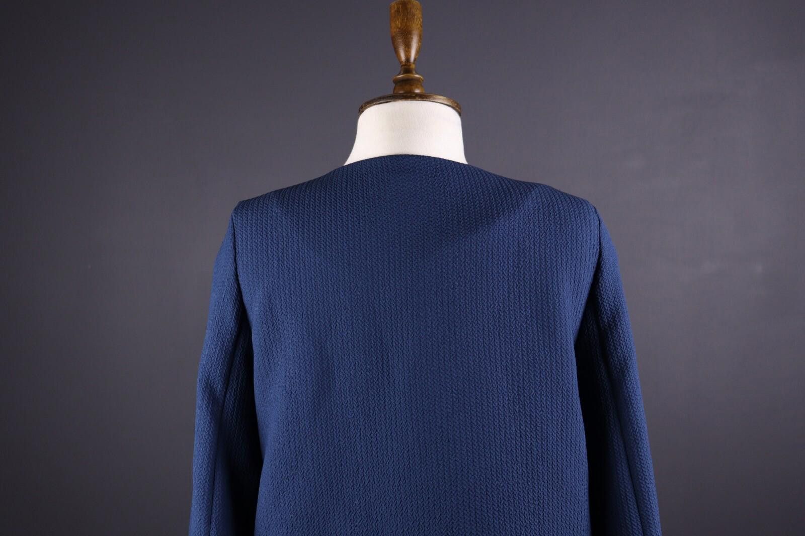 Designer Cop Copine Tou Top Blue Long Sleeve Top Shirt Size L Size L / US 10 / IT 46 - 6 Thumbnail
