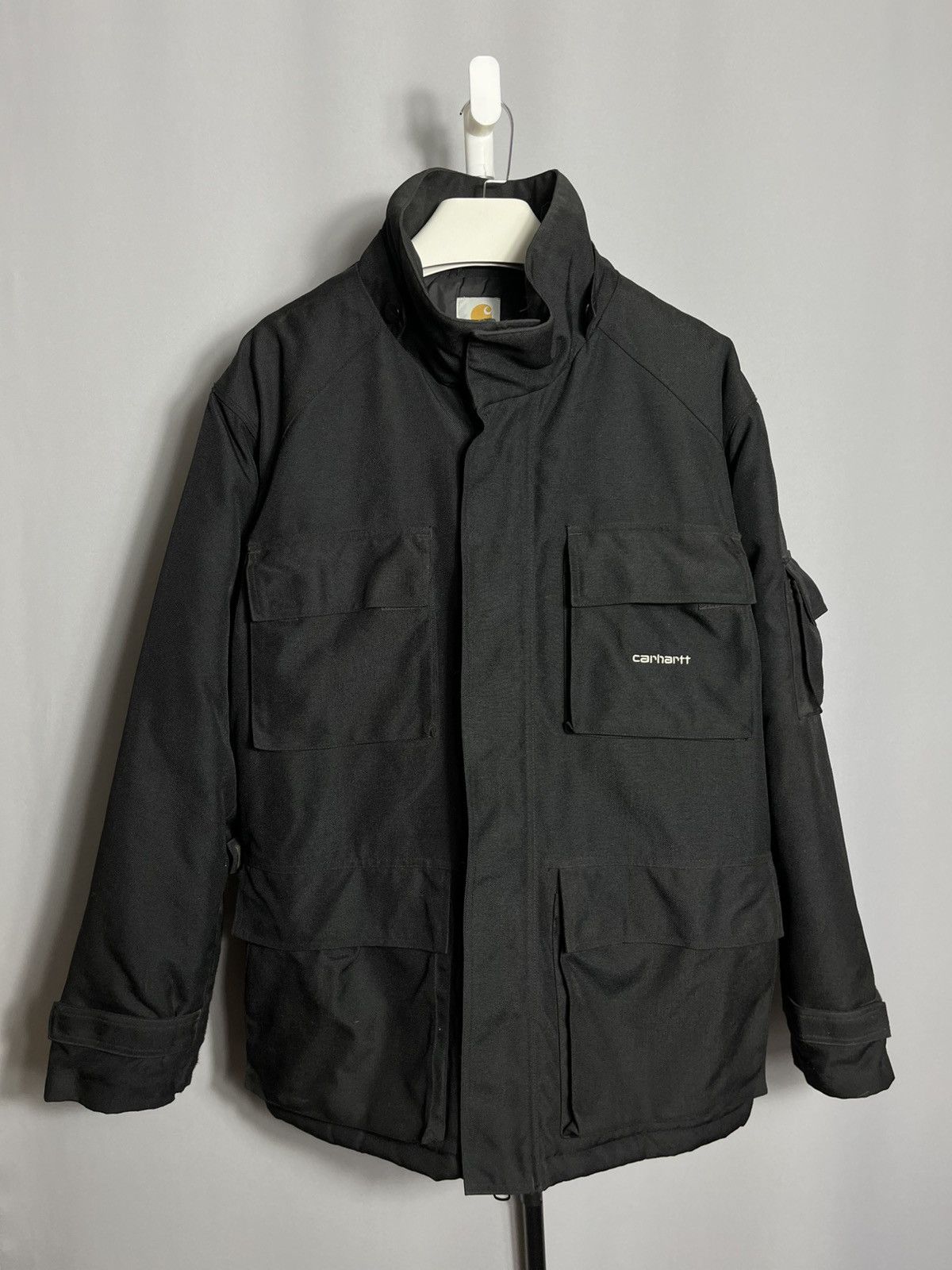 Carhartt Vintage Carhartt Cordura Cargo pockets parka jacket black Size US XL / EU 56 / 4 - 1 Thumbnail