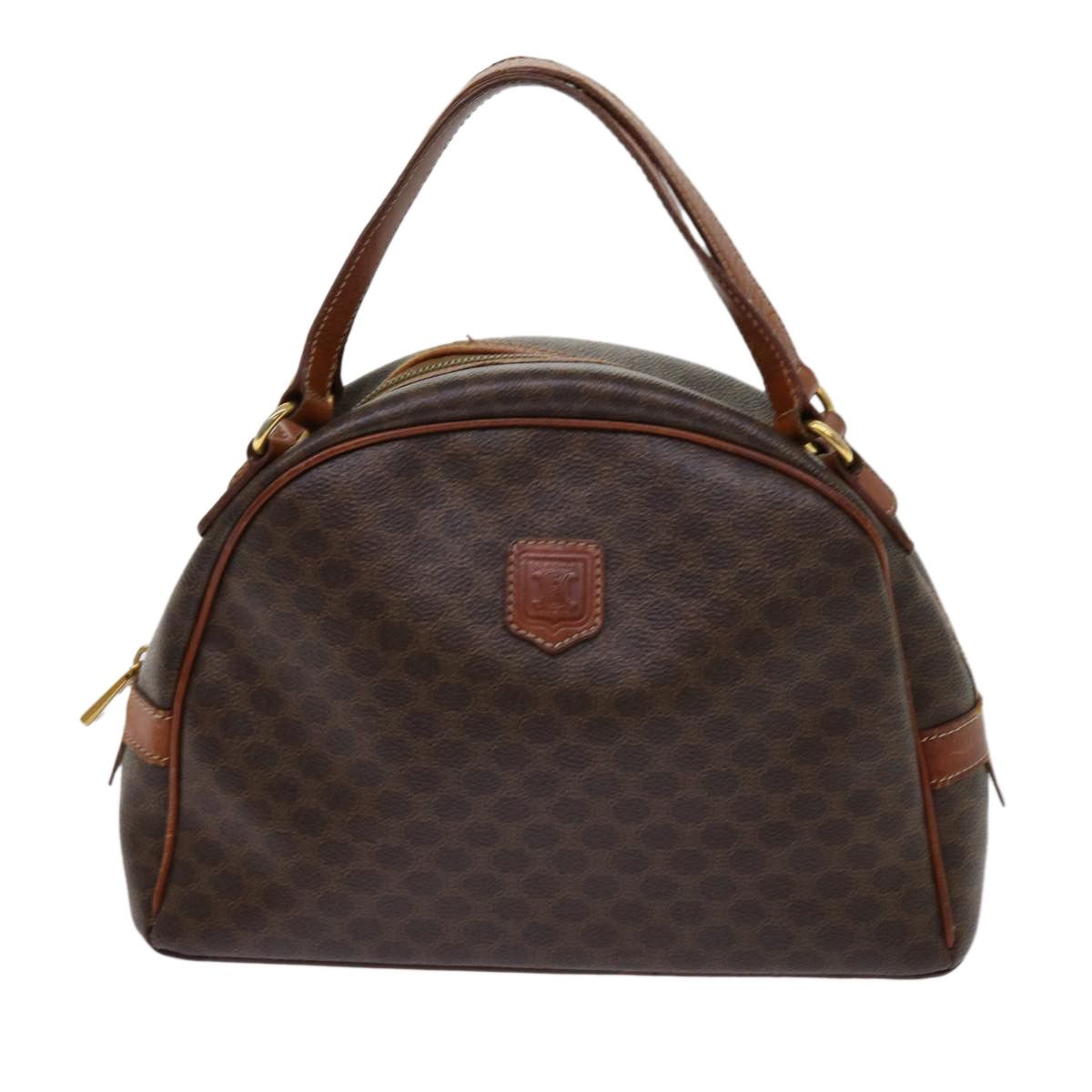 image of Celine Céline Macadam Handbag in Brown, Women's