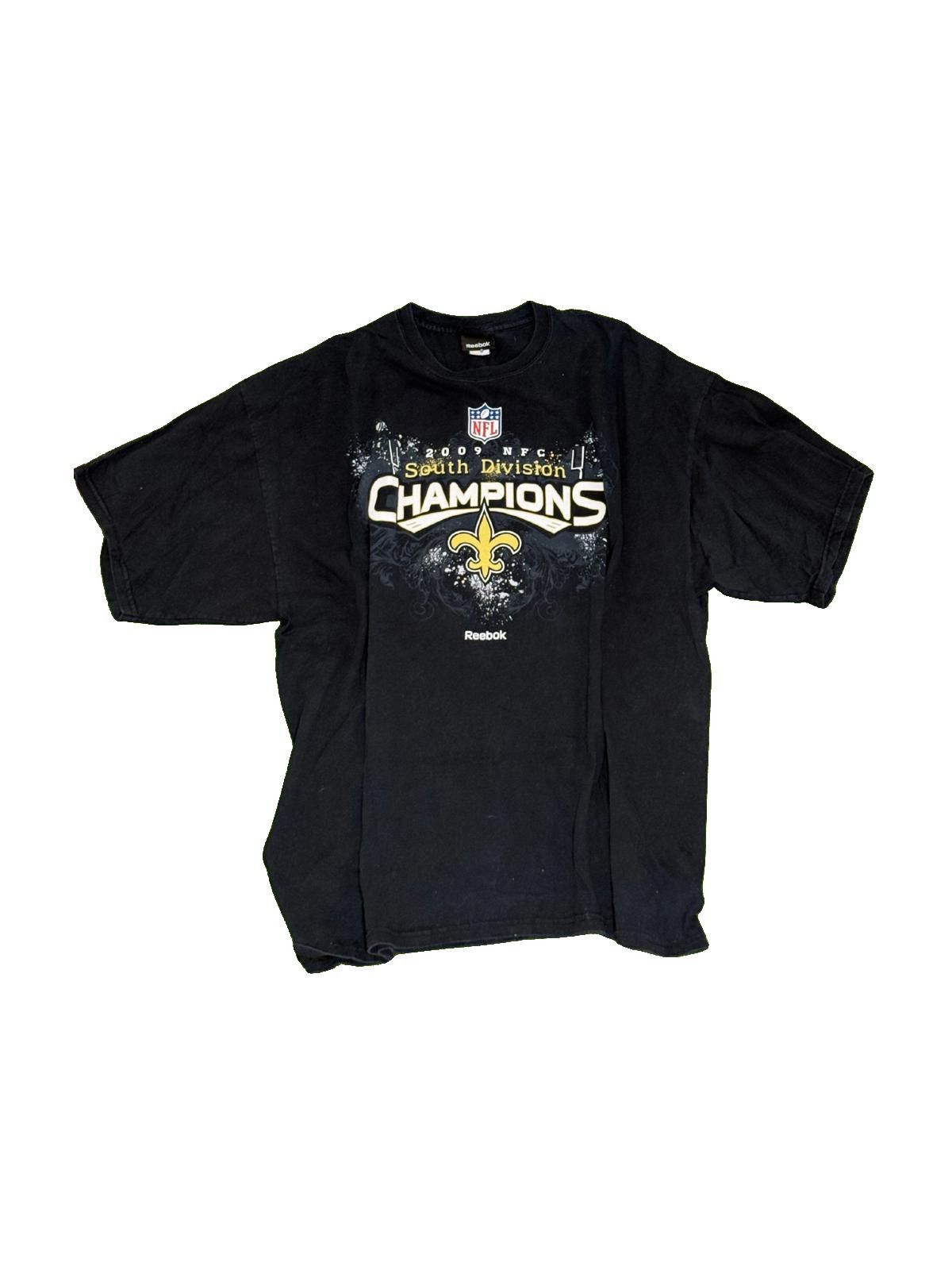 Designer Reebok 2009 NFC Champions New Orleans T-Shirt Size US XL / EU 56 / 4 - 1 Thumbnail