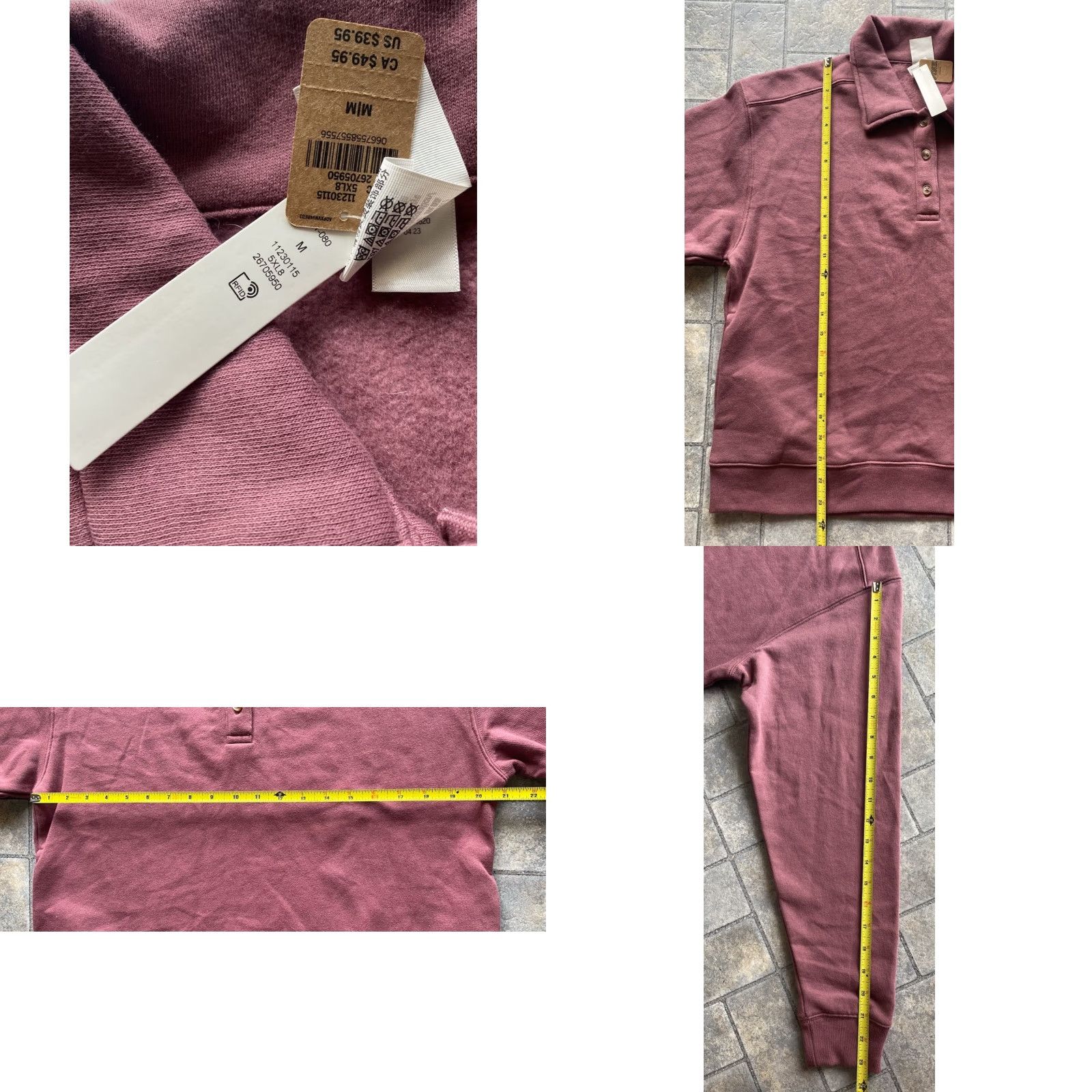 Pinko NWT PINK Sweatshirt Henley 3 Button Women’s Medium Pink Victoria’s Secret Activewear Womens M Size M / US 6-8 / IT 42-44 - 8 Thumbnail
