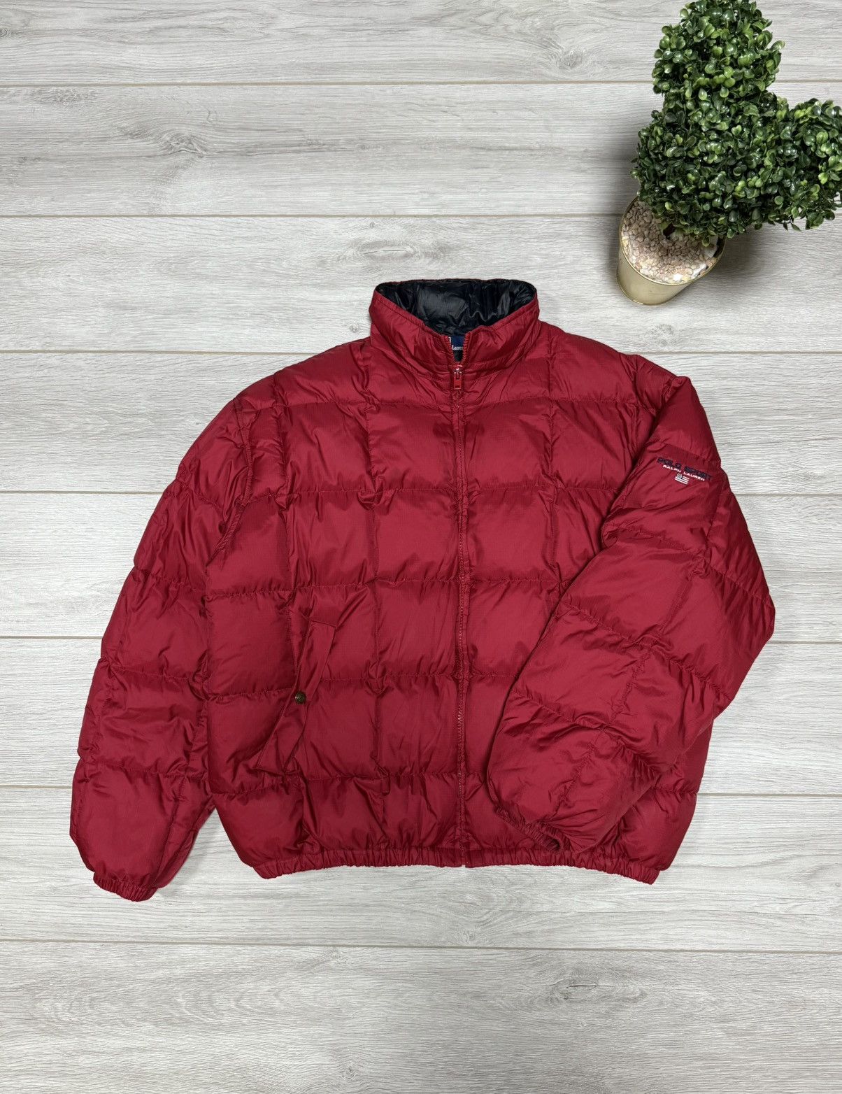 Polo Ralph Lauren POLO Ralph Lauren USA 🇺🇸 flag vintage down puffer jacket Size US XL / EU 56 / 4 - 1 Thumbnail