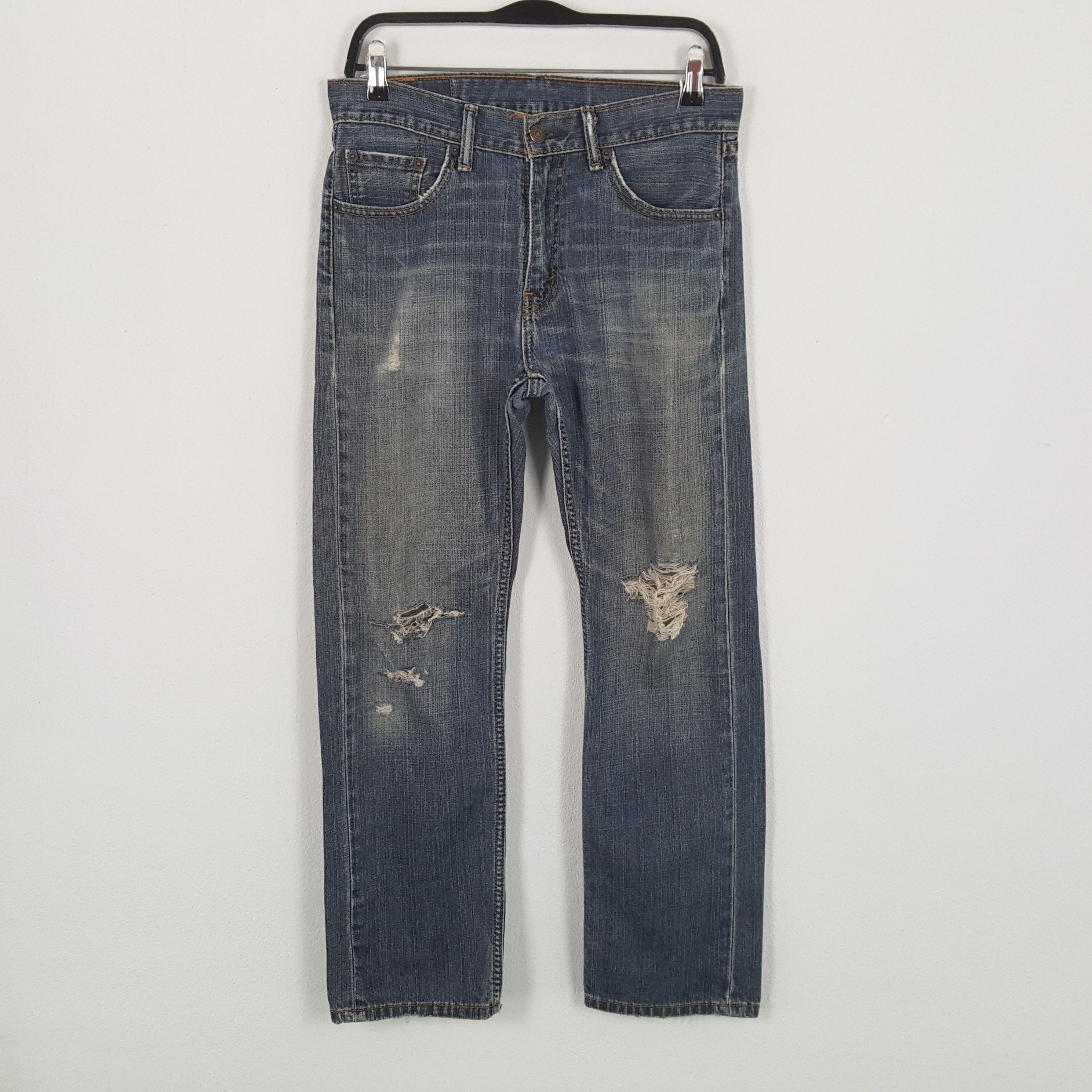 Levi's × Vintage LEVIS Distressed Jeans Streetwear Rock Punk Style Size US 30 / EU 46 - 1 Thumbnail