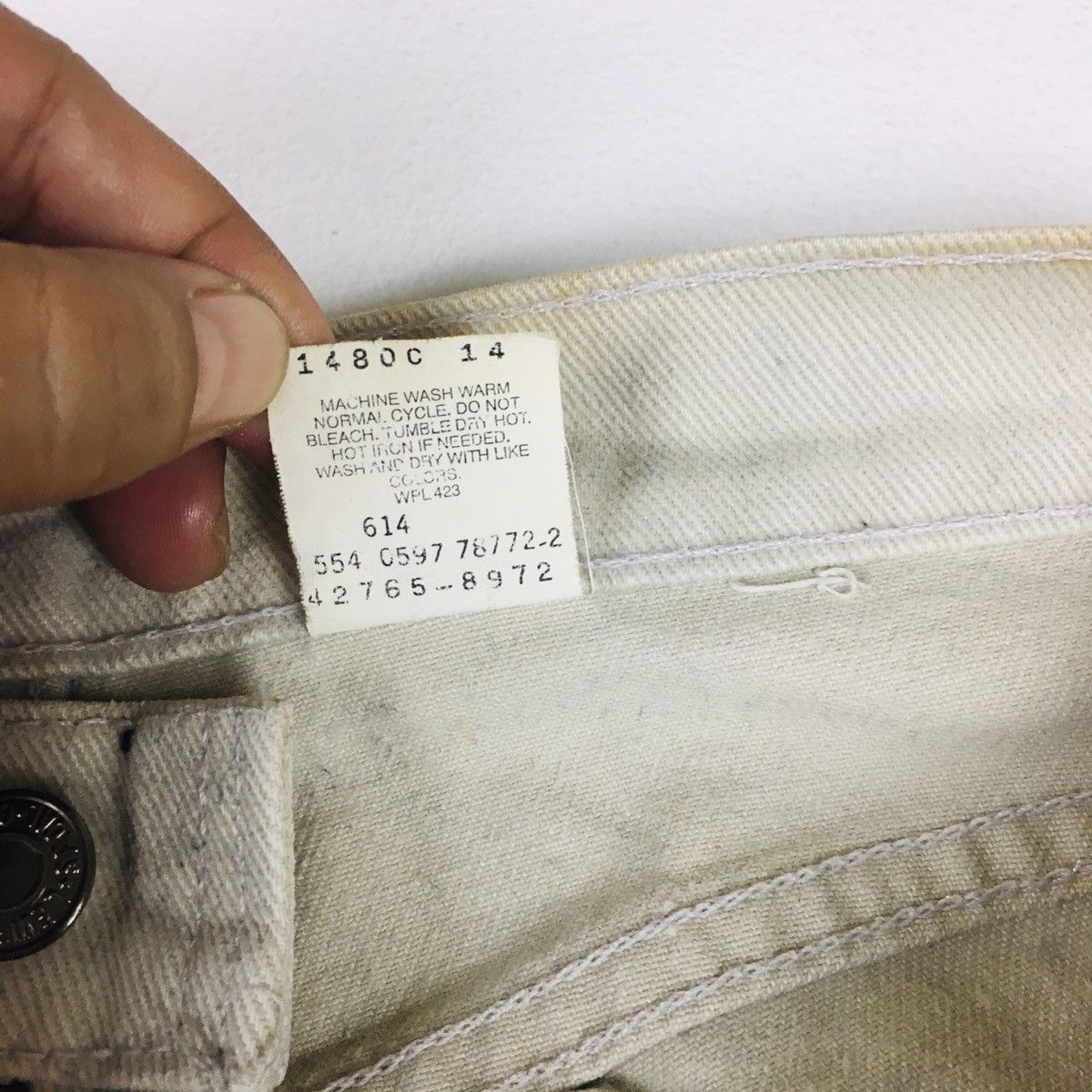 Vintage 90s Levi’s 565 Orange Tab Wide Leg Student