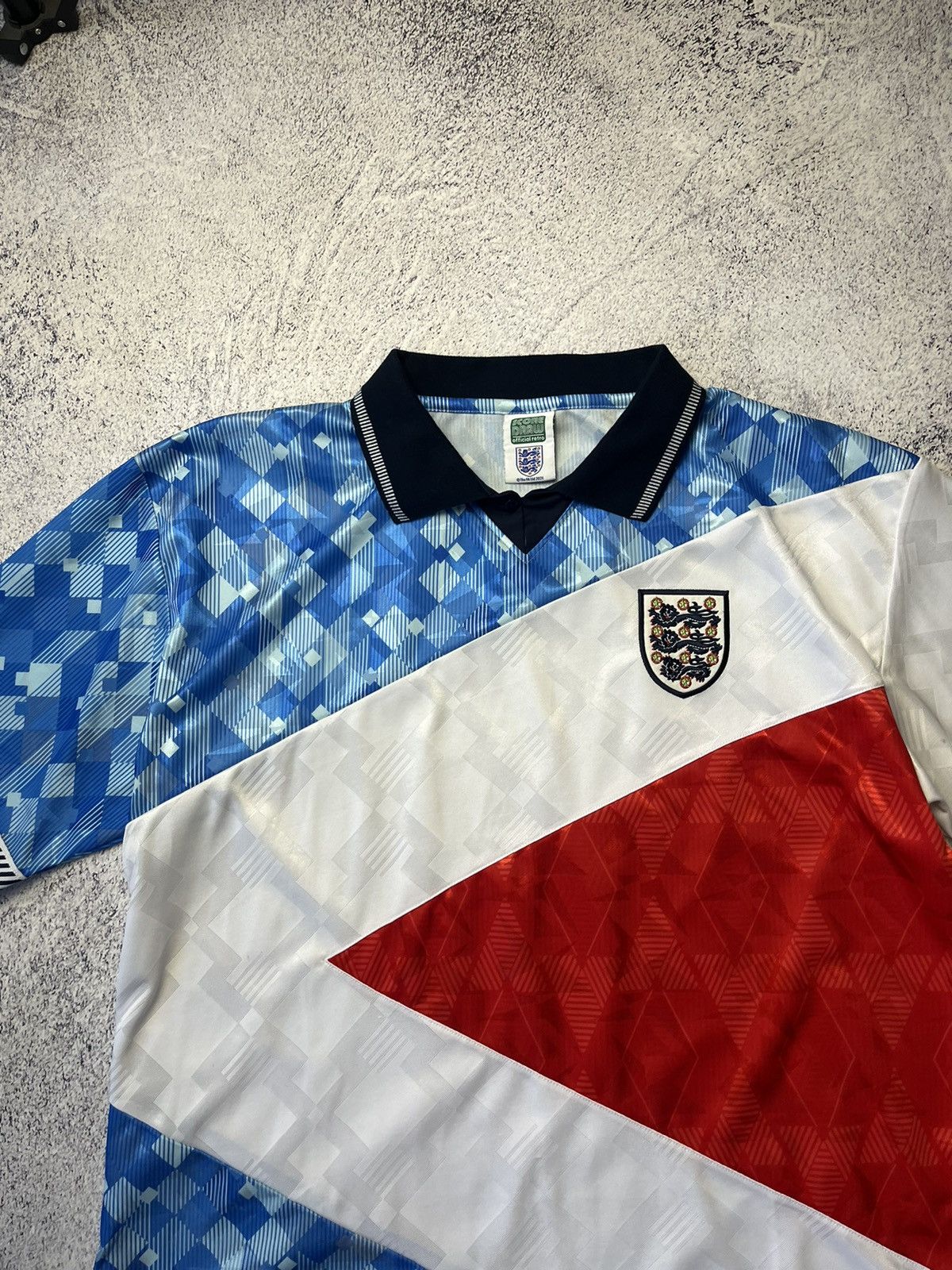 Vintage Vintage England Football Shirt special jersey Score Draw 90s Size US XXL / EU 58 / 5 - 8 Thumbnail