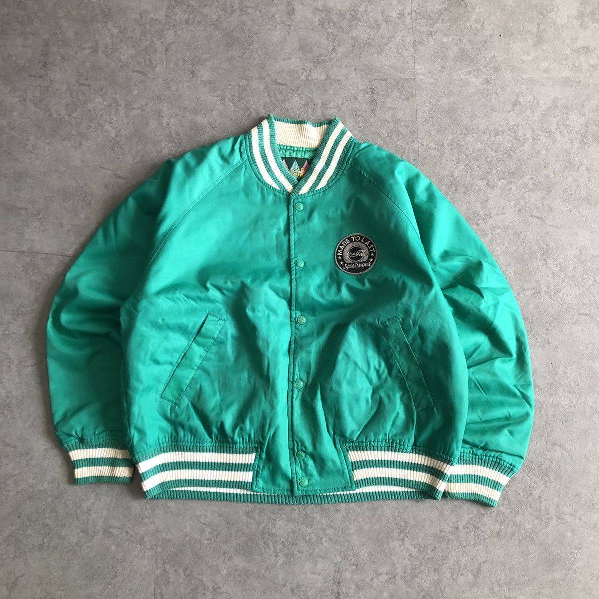 1980s Vintage Coca Cola Sportswear Varsity Jacket C 1988