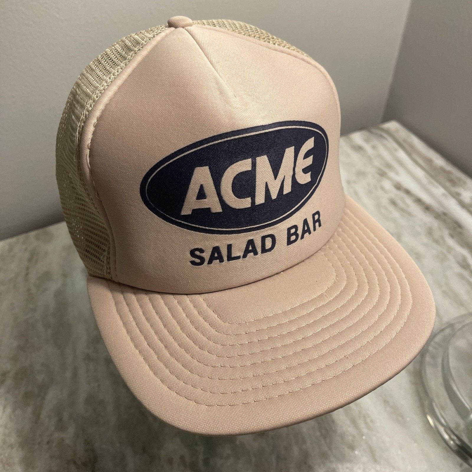 Vintage rucker Hat Snapback Cap ACME Food Service Salad Bar NWOT Size ONE SIZE - 3 Thumbnail