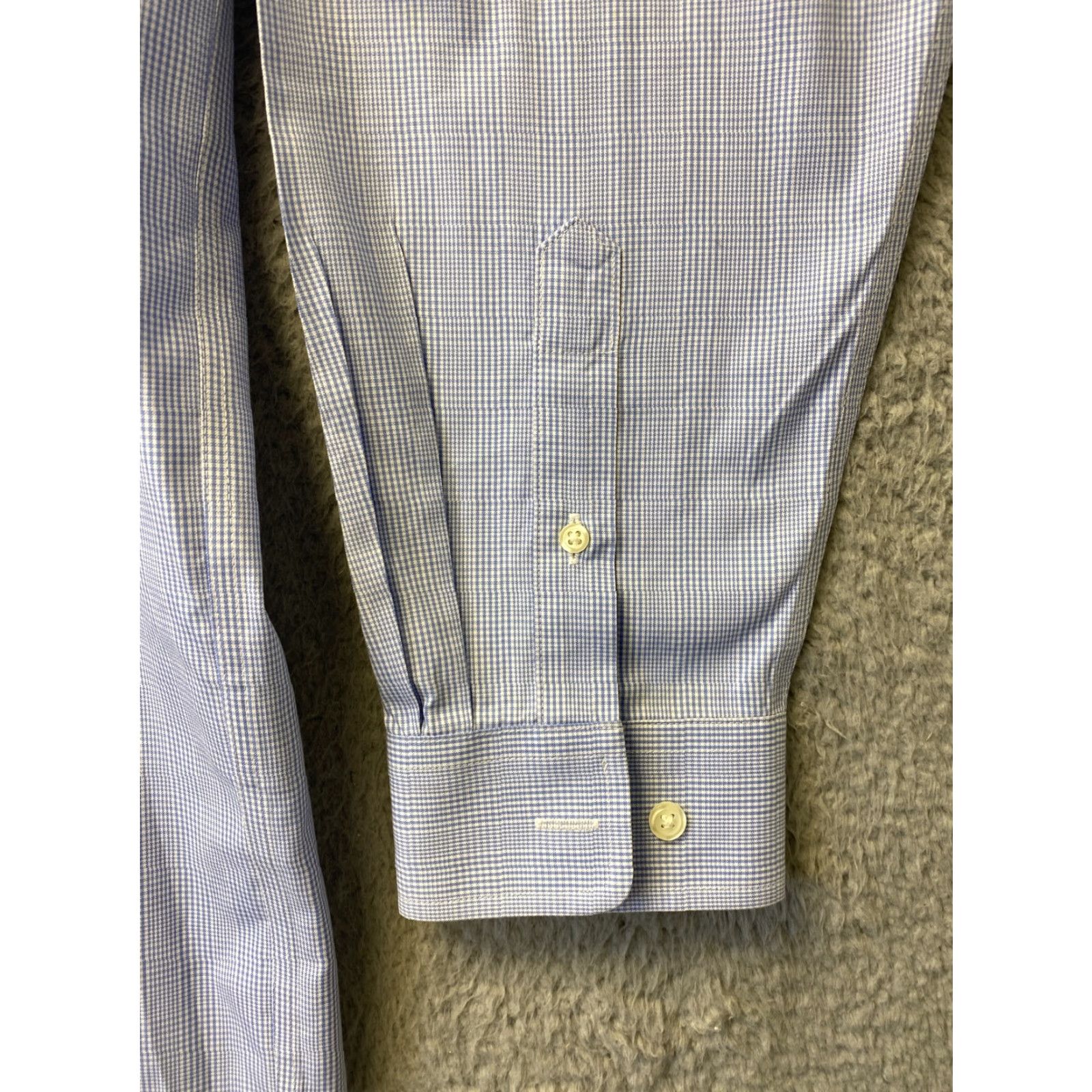 Eddie Bauer Eddie Bauer Shirt Long Sleeve Button-Down Plaid XL Mens Light Blue Cotton Wrinkle Resistant Size US XL / EU 56 / 4 - 5 Thumbnail