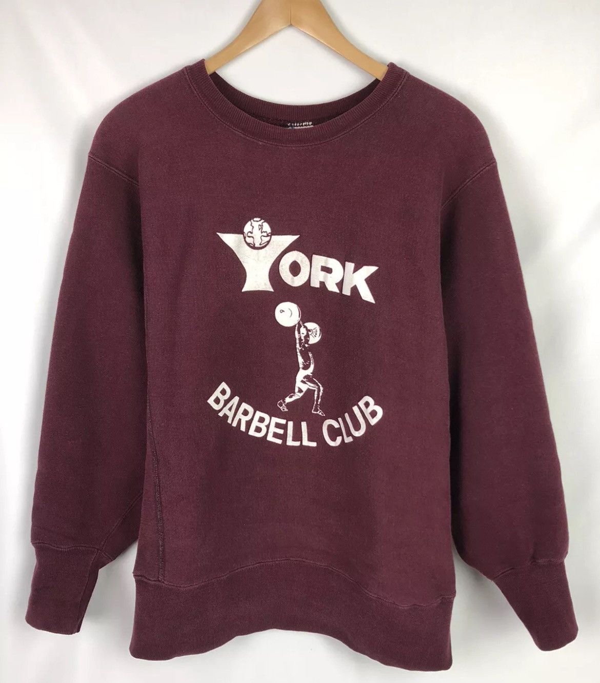 Champion × Vintage Vintage 70s Champion Reverse Weave Warmup York Barbell USA Size US M / EU 48-50 / 2 - 2 Thumbnail