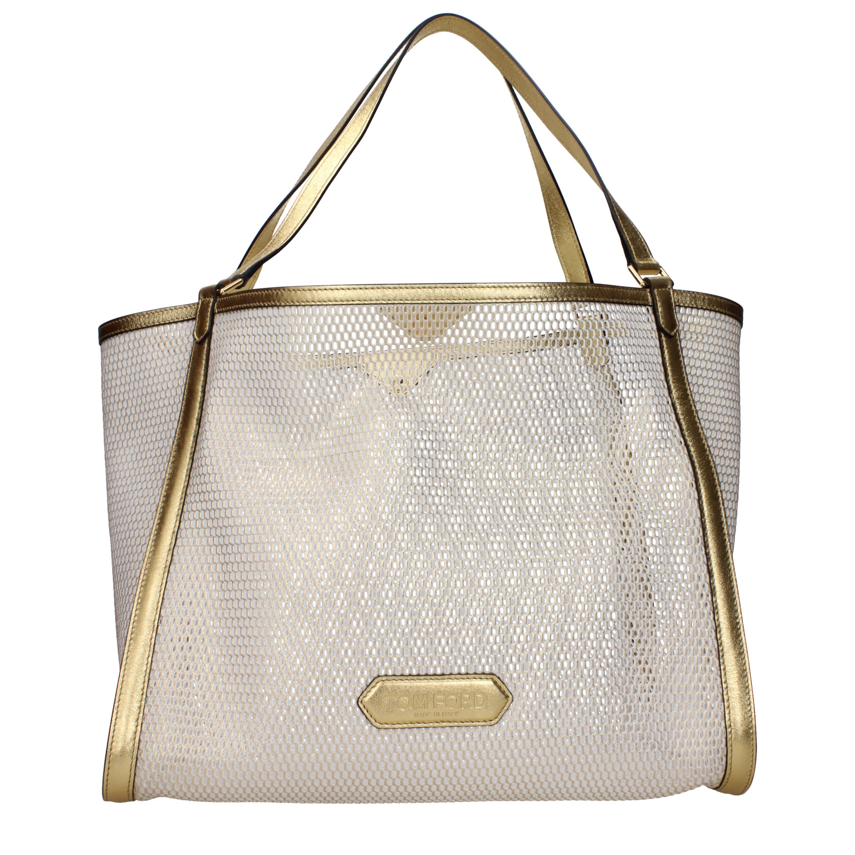 Tom Ford Shoulder Bag In Fabric in Gold, Women's