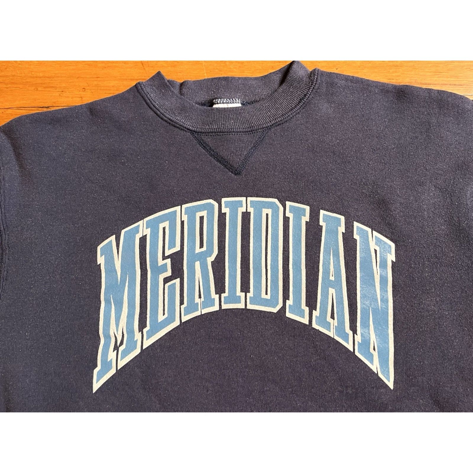 Russell Athletic VINTAGE Russell Athletic Meridian University Sweatshirt Men’s Medium Blue 90s Size US M / EU 48-50 / 2 - 4 Thumbnail