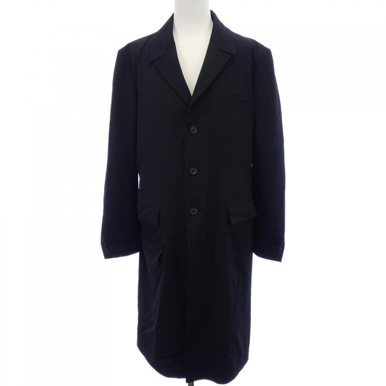 Other Yoji Yamamoto Yohji Yamamoto Wool Coat Others Outerwear HJJ01140 DUTY FREE for USA Size ONE SIZE - 1 Thumbnail
