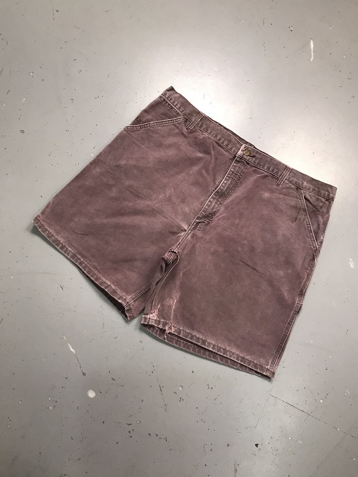 Carhartt 90sVintage Carhartt sunfaded carpenter denim short Size US 42 / EU 58 - 3 Thumbnail
