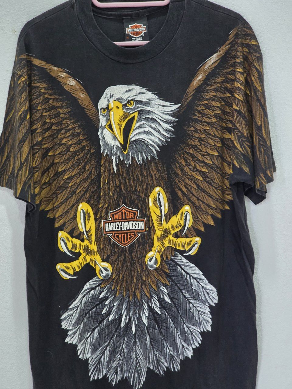 Harley Davidson × Vintage Vintage 90s Harley Davidson OVP big Eagle tees Size M Size US M / EU 48-50 / 2 - 3 Thumbnail