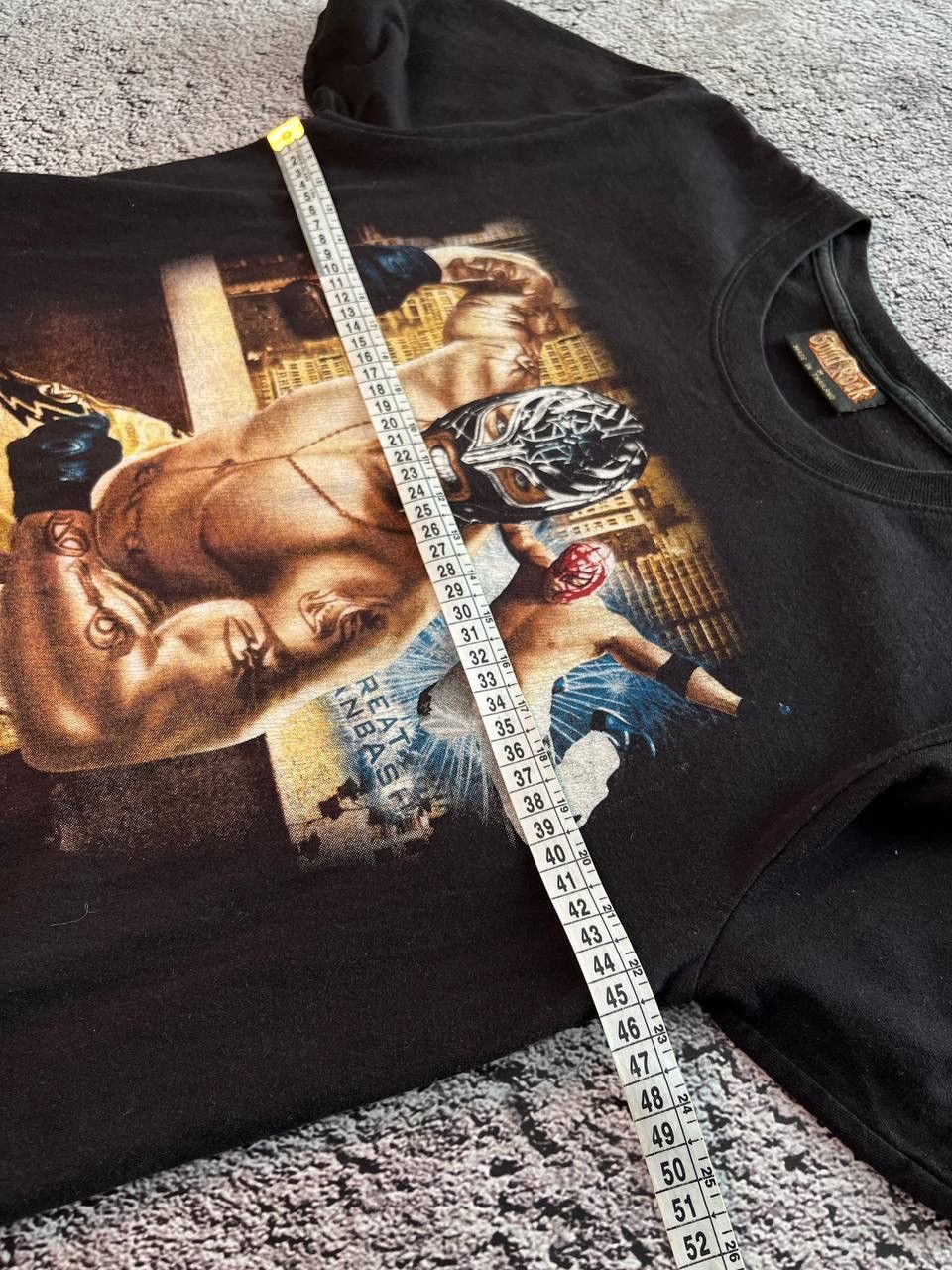 Band Tees × Vintage Solid Rock Rey Mysterio T-Shirt Black Size M Size US M / EU 48-50 / 2 - 9 Thumbnail
