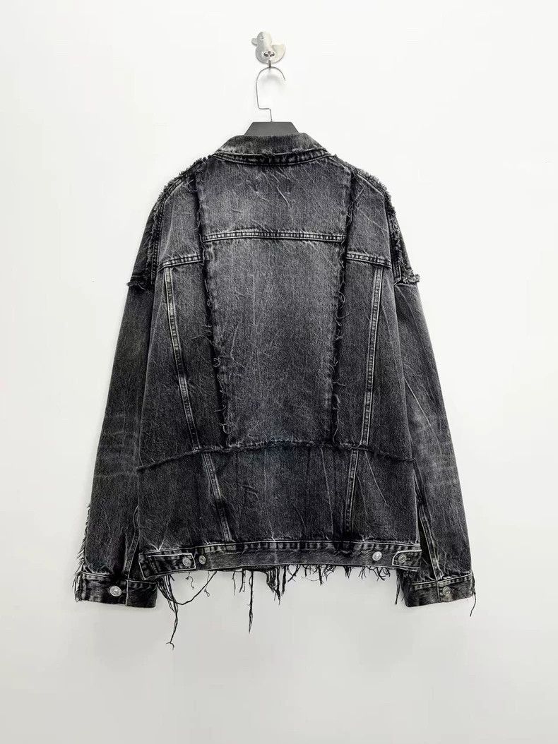 Balenciaga Balenciaga Washing to make old black-gray double-layer spl Size US XL / EU 56 / 4 - 2 Thumbnail