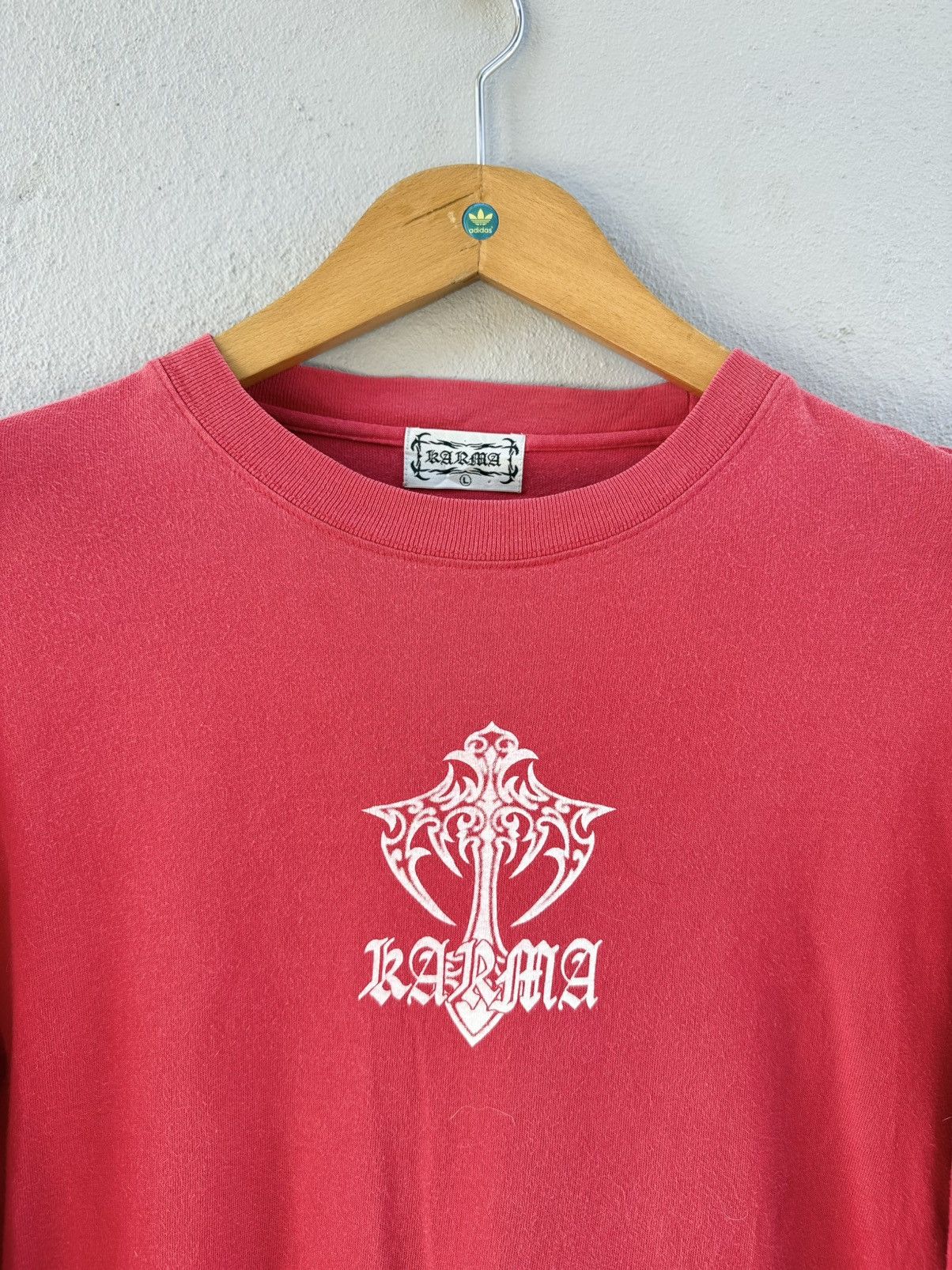 West Coast Choppers Thrashed Vintage Karma Flame Japan Streetwear LS Faded Tee Size US L / EU 52-54 / 3 - 8 Thumbnail