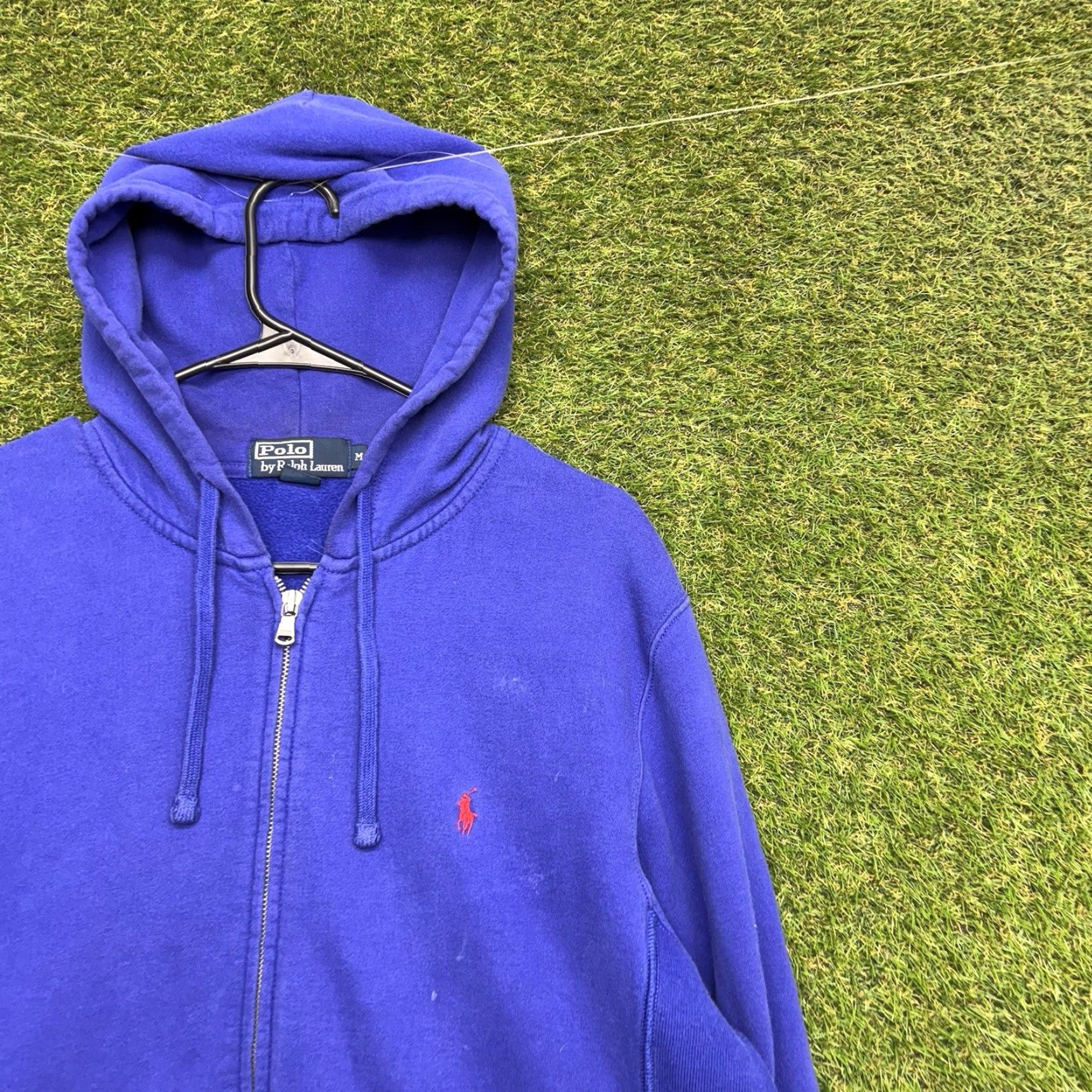 Polo Ralph Lauren VINTAGE Polo Ralph Lauren Performance Hoodie Mens Medium Zip Up Sweatshirt Fleece Y2K Size US M / EU 48-50 / 2 - 2 Thumbnail