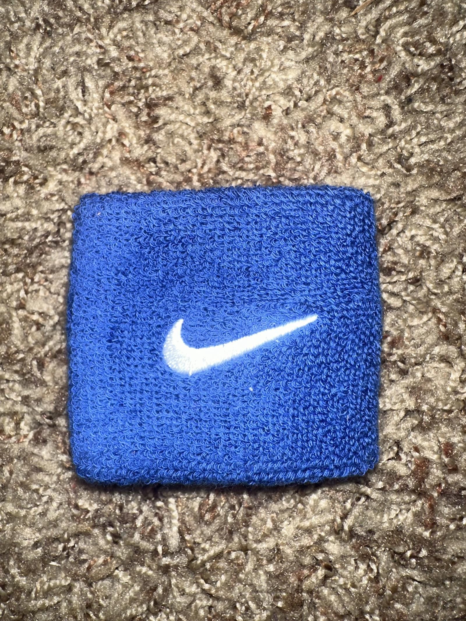 Nike Nike Swoosh 3” Blue Wristbands Size ONE SIZE - 1 Thumbnail