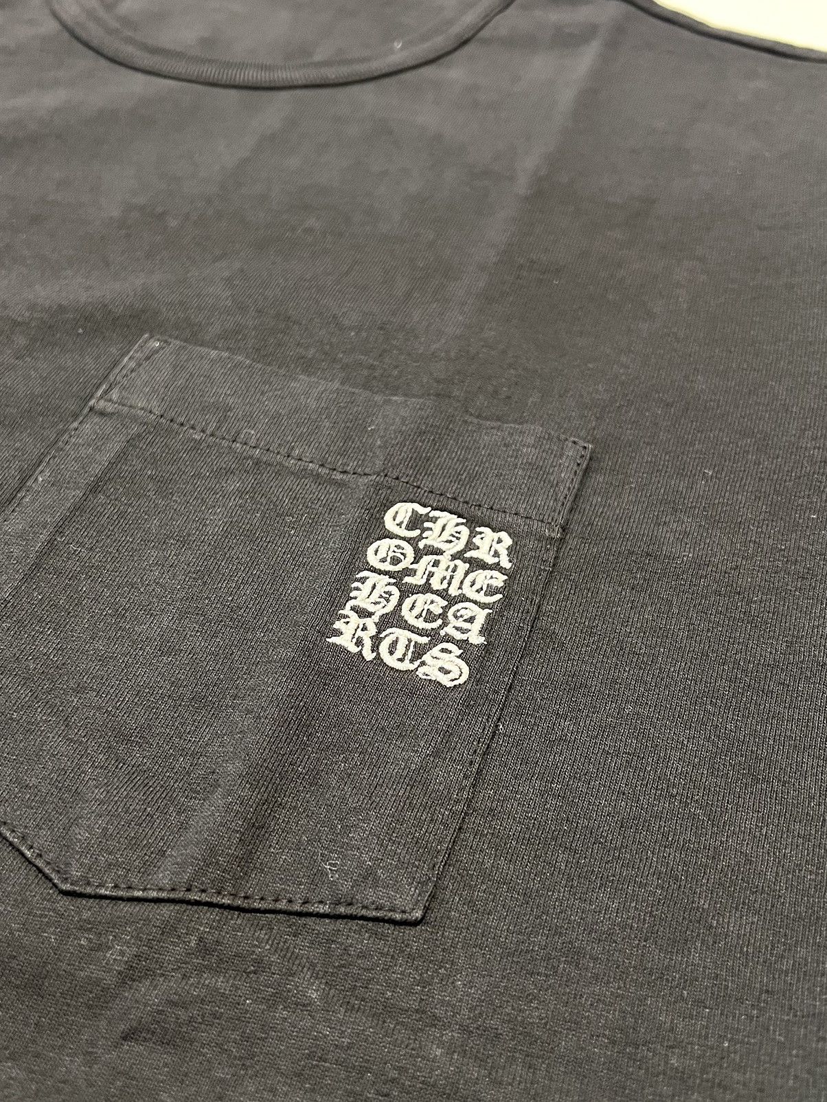 Chrome Hearts Chrome Hearts Black Pocket Tee Size US L / EU 52-54 / 3 - 3 Thumbnail