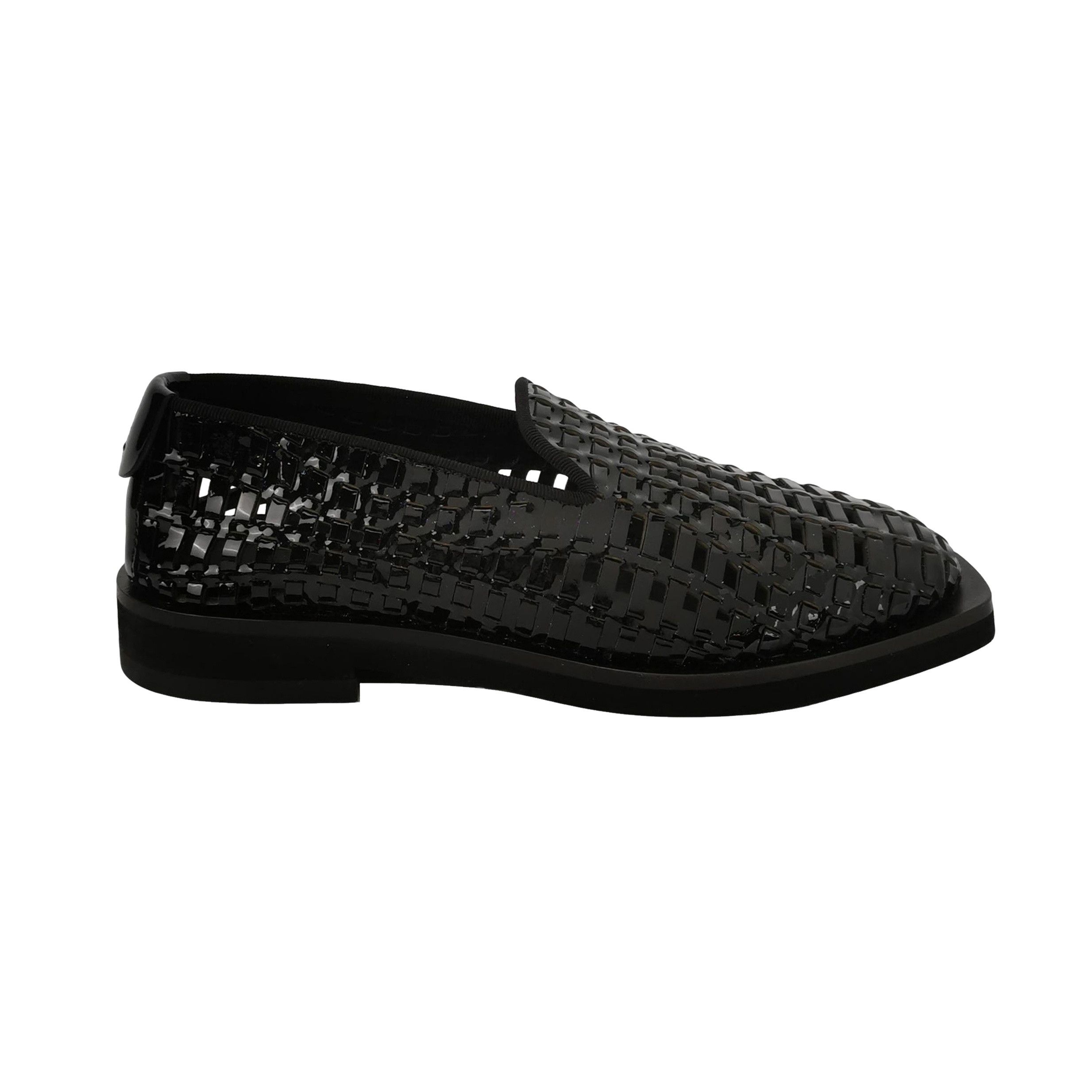 Emporio Armani Emporio Armani Woven Patent Leather Slip Ons Size 39 Size US 6 / EU 39 - 1 Thumbnail