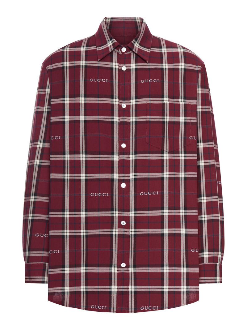 Gucci JACQUARD COTTON TARTAN SHIRT Size US L / EU 52-54 / 3 - 1 Thumbnail
