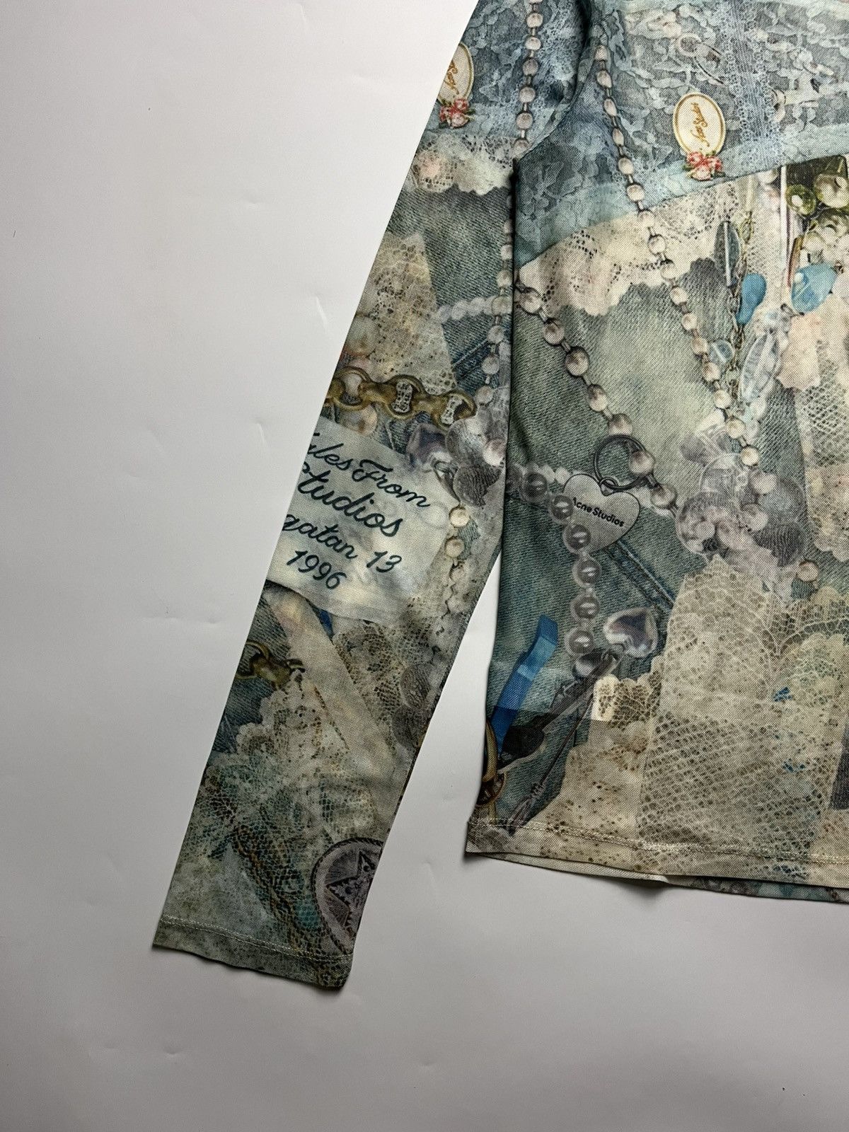 Acne Studios Acne Studio Elway Printed Mesh Top Size M / US 6-8 / IT 42-44 - 11 Thumbnail