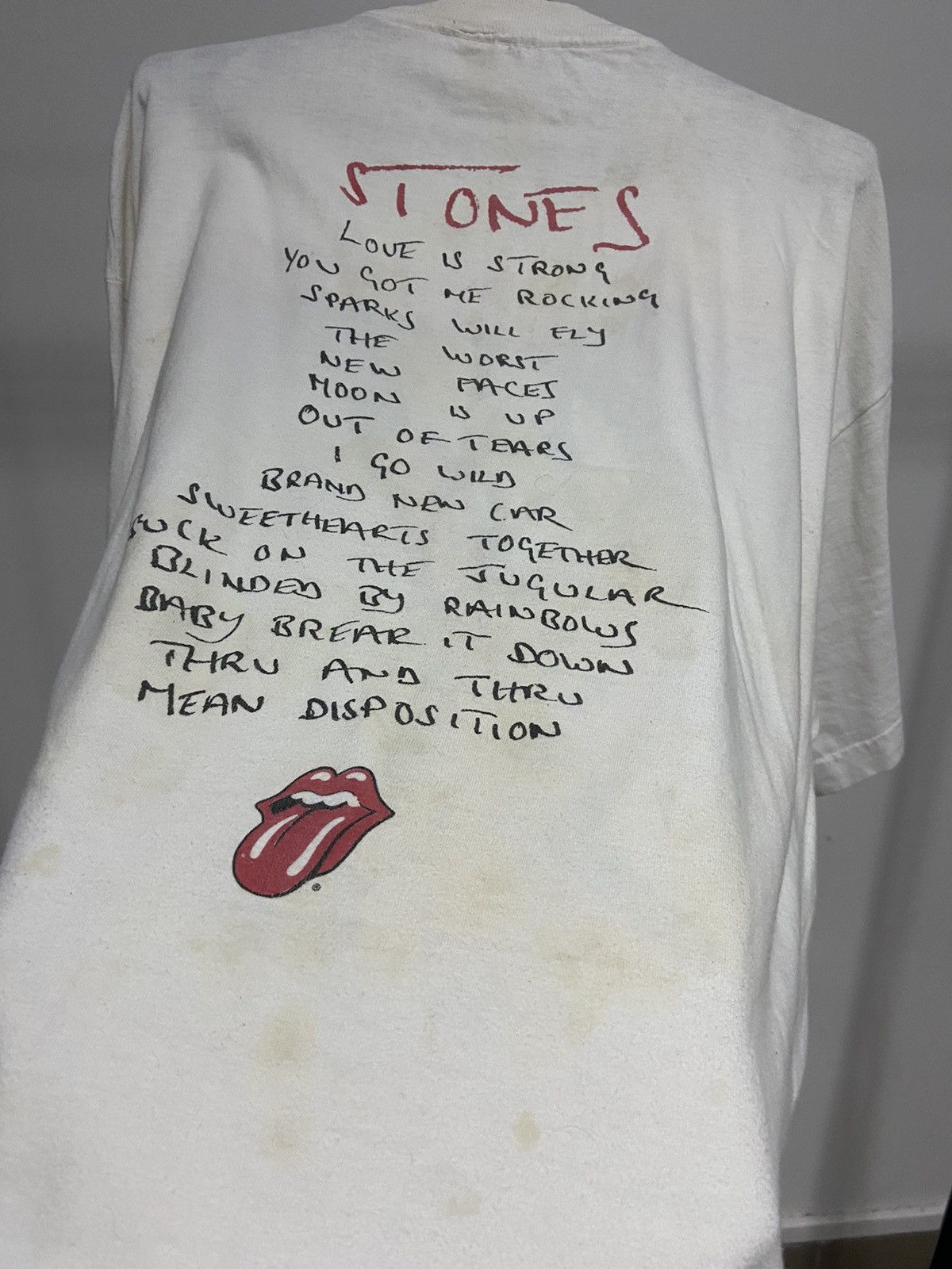 Band Tees × The Rolling Stones Rolling Stones voodoo lounge big print rock band tee vintage Size US L / EU 52-54 / 3 - 11 Thumbnail